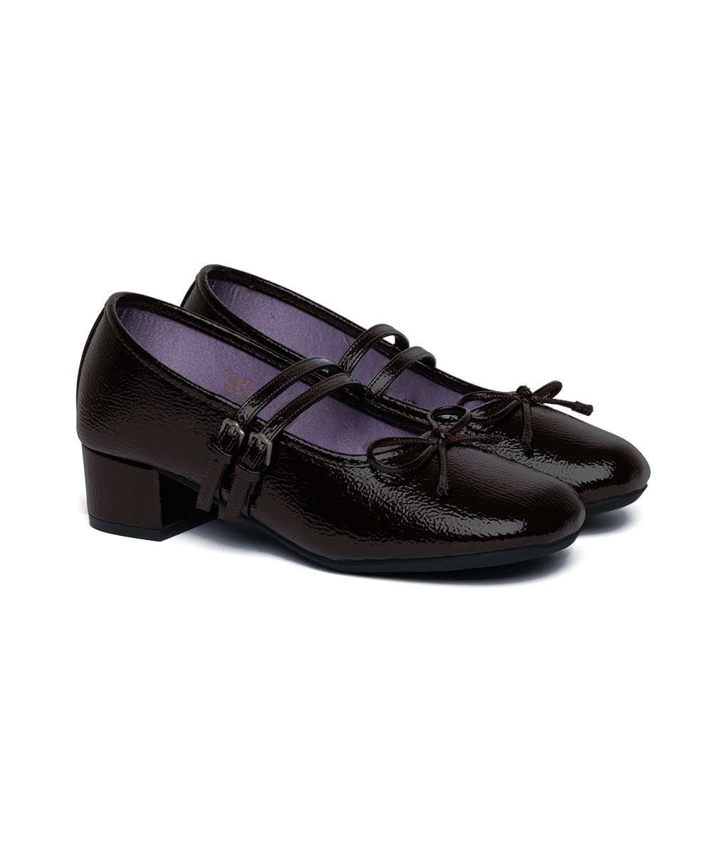  🇰🇷訂購｜Rockfish｜4cm - SQUARE TOE TWO STRAP MARYJANES