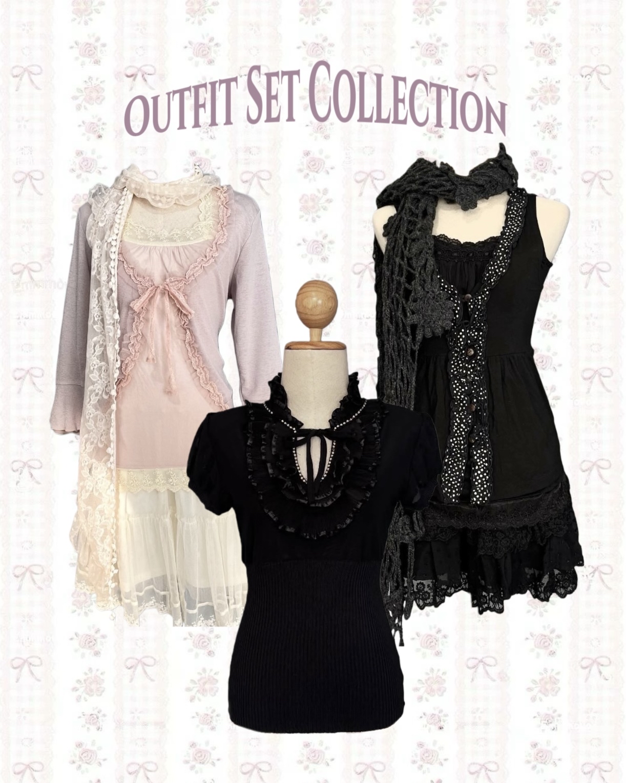 Pink X Black Outfit Set