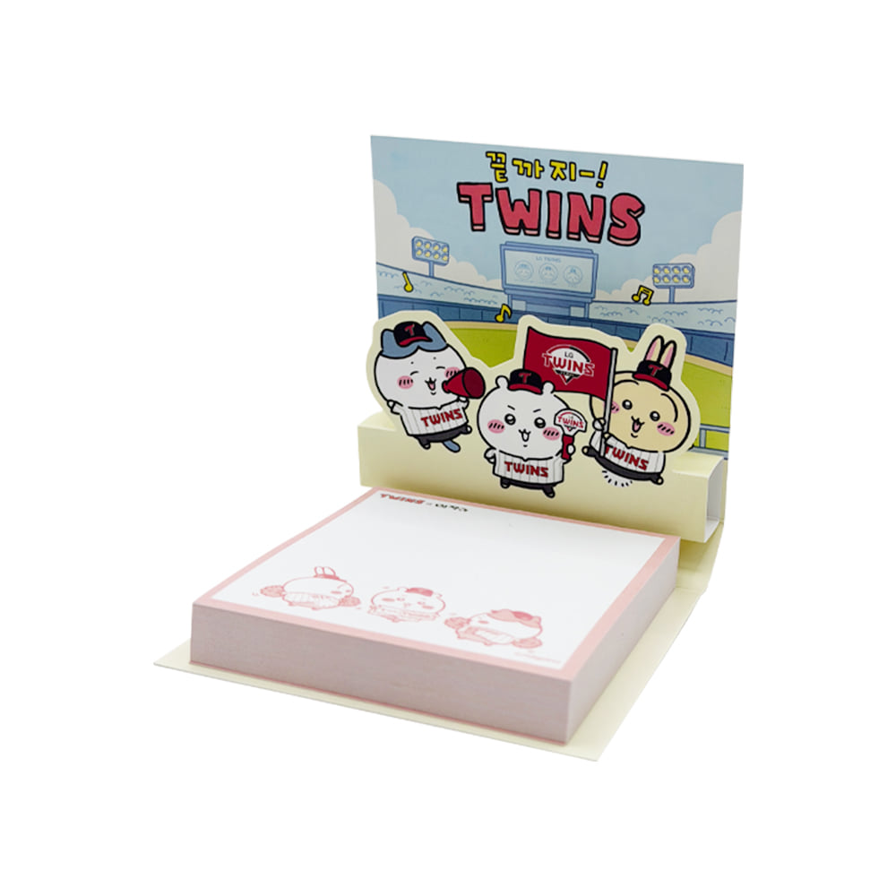 《Pre-Order》Memo Pad｜韓國 Chiikawa 吉伊卡哇 X LG Twins 棒球隊商品 第二彈 (26CKW17-P)
