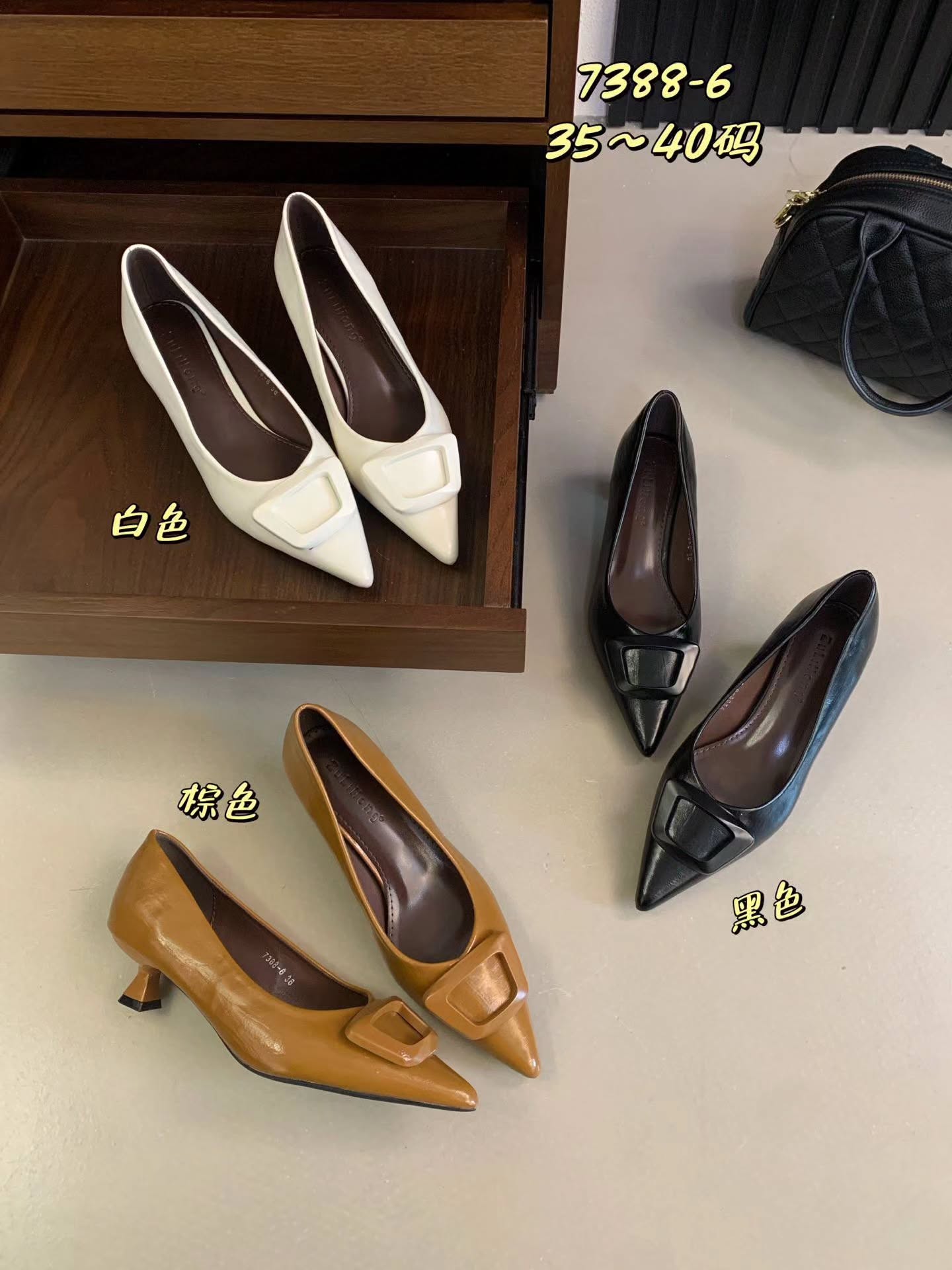 7388-6 法式气质尖头高跟鞋🇨🇳