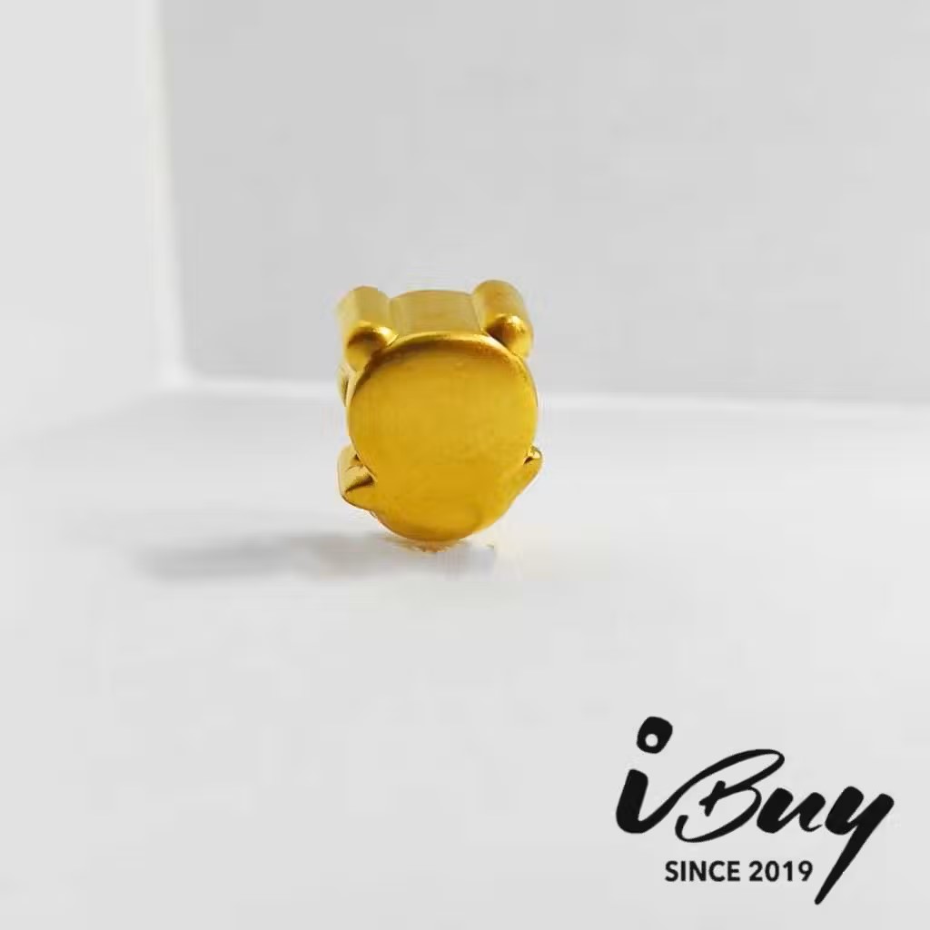 916 HARD GOLD BABY PENGUIN CHARM BEAD 916 硬金 企鹅宝宝串咀