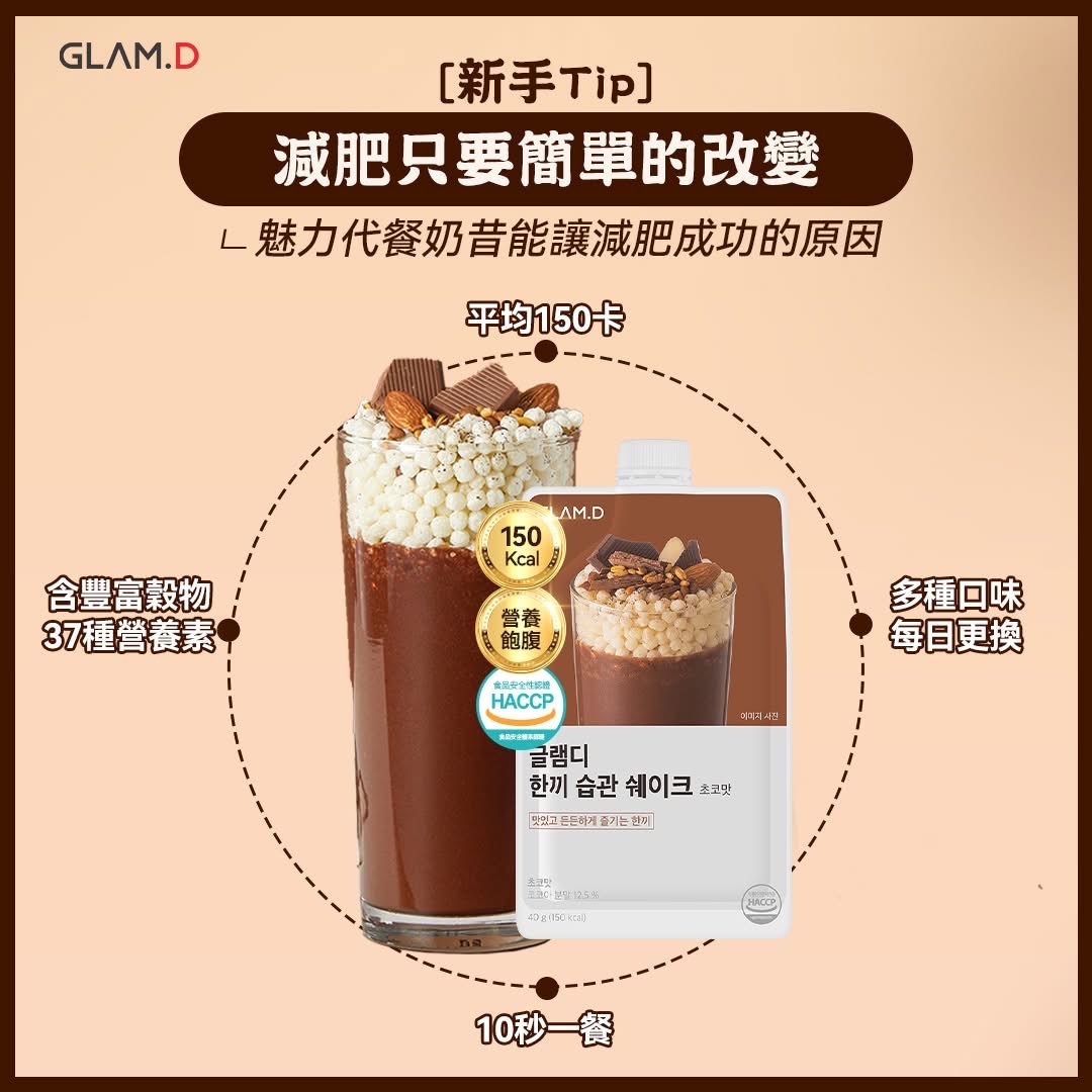 GLAM.D 魅力代餐奶昔10包裝