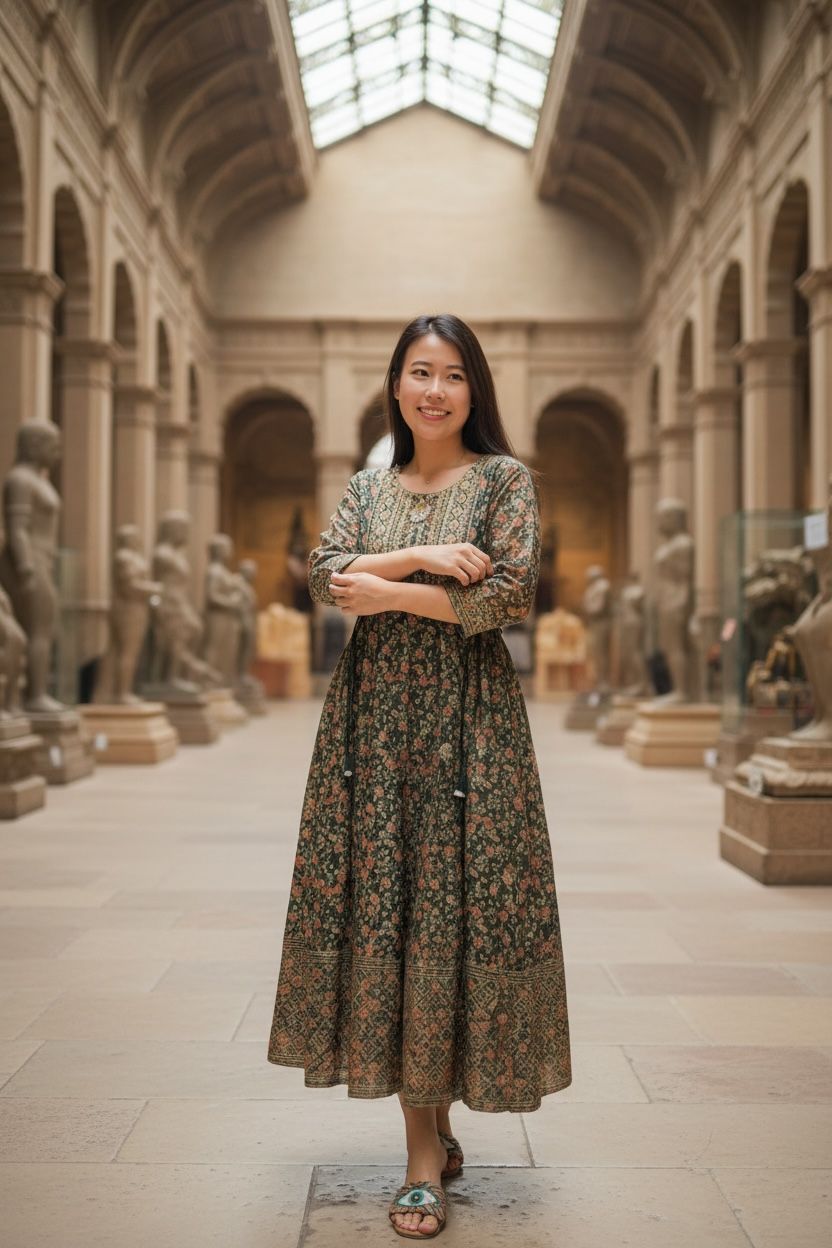 Dark Forest Green Foil Stamping 4-Rope OP 48" #1481