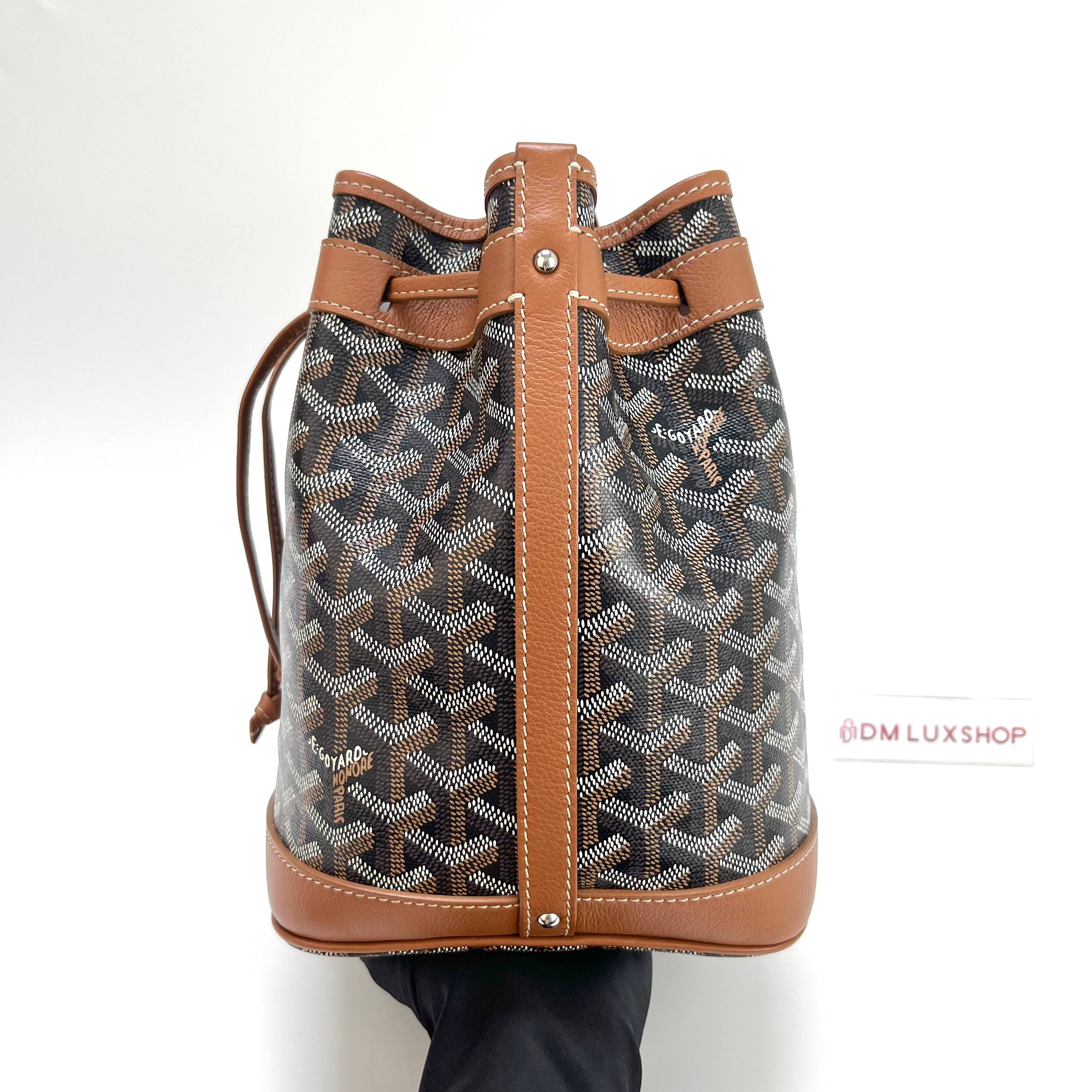 Goyard Petit Flot Brown Bucket Bag