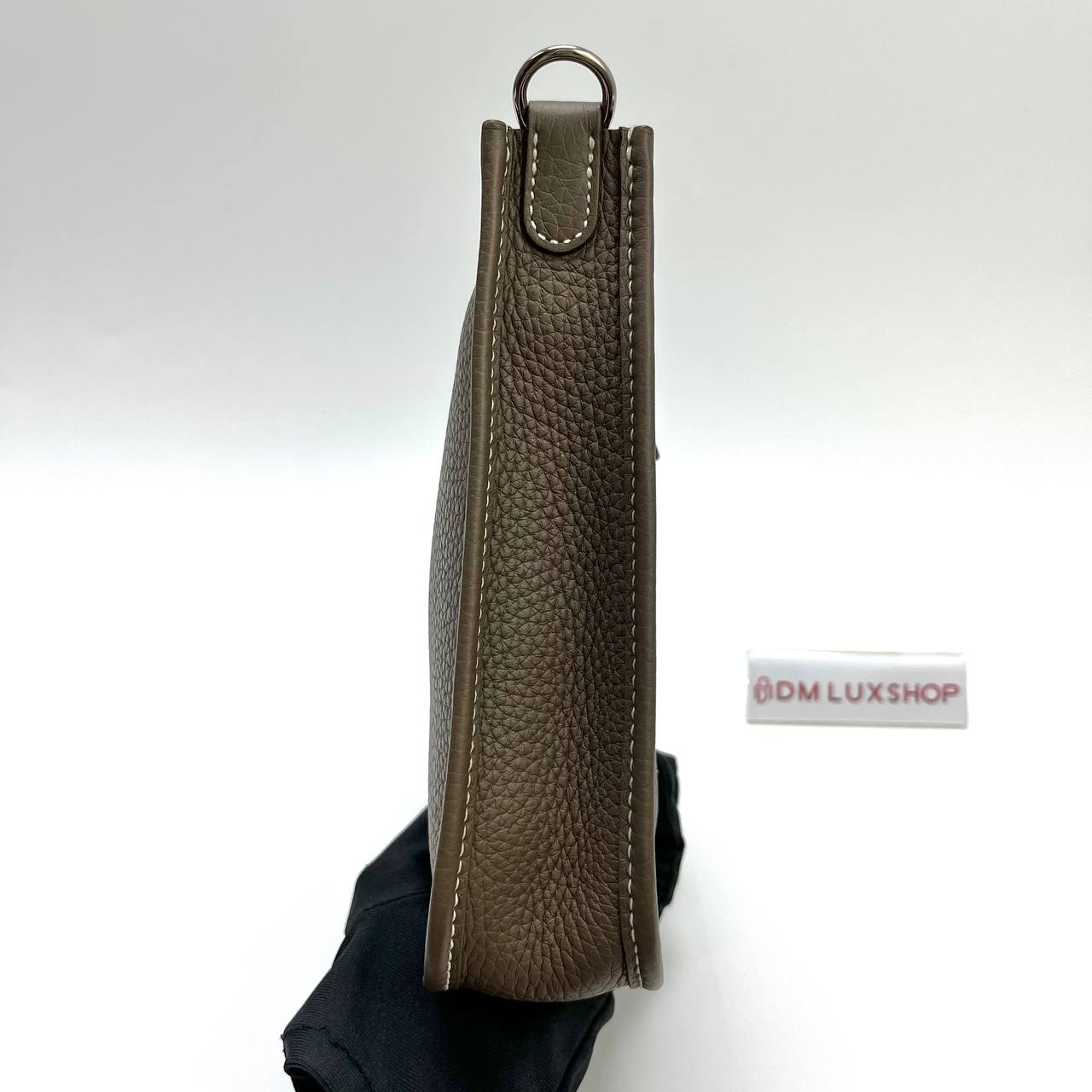 Hermes Mini Evelyne PHW with Navy Blue Strap (Stamp Z)