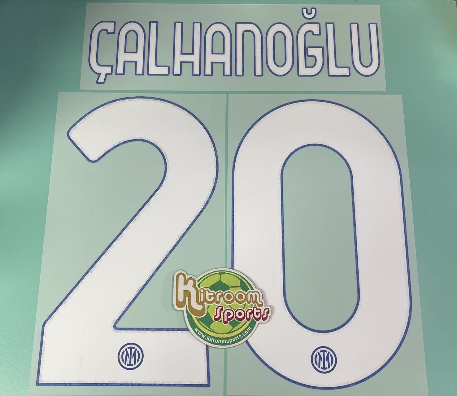 2023-24 Inter Milan Home Nameset #20 CALHANOGLU