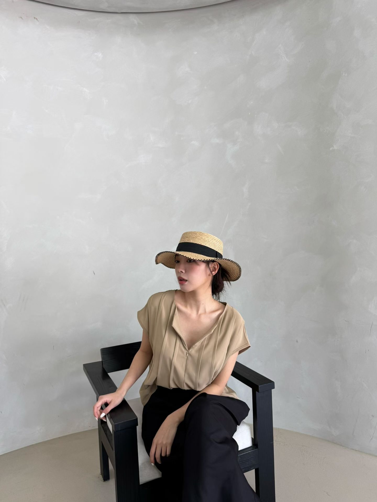 MG23_05 蝙蝠拉鍊TOP (3色)