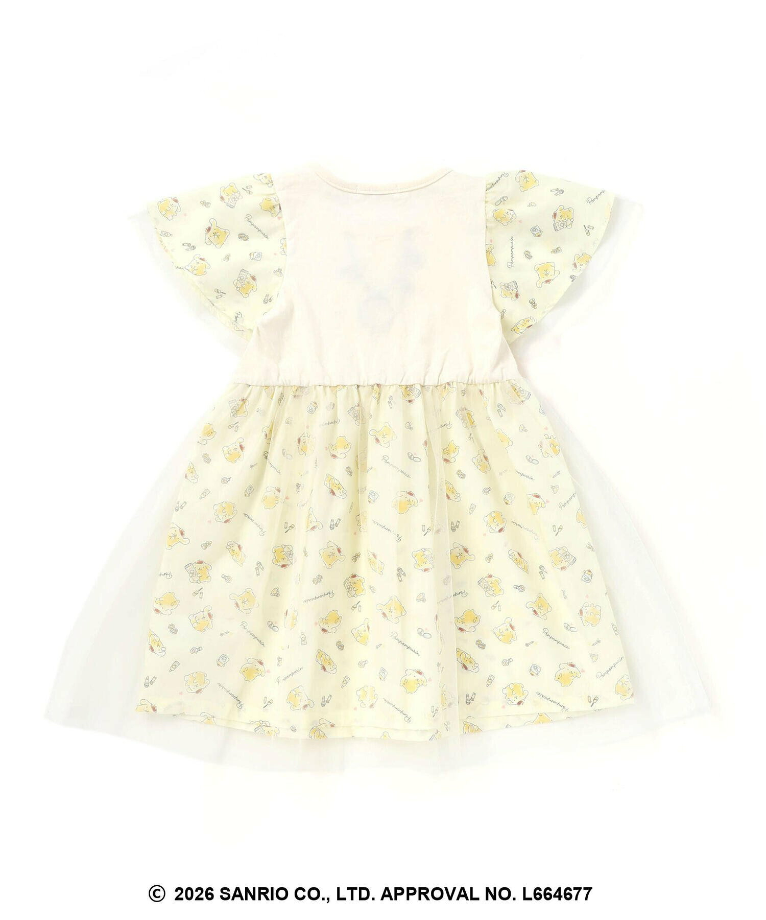 🇯🇵預訂 日本直送🇯🇵Slap Slip x Sanrio系列兩色人物印花頸鏈刺繡薄紗短袖連身裙