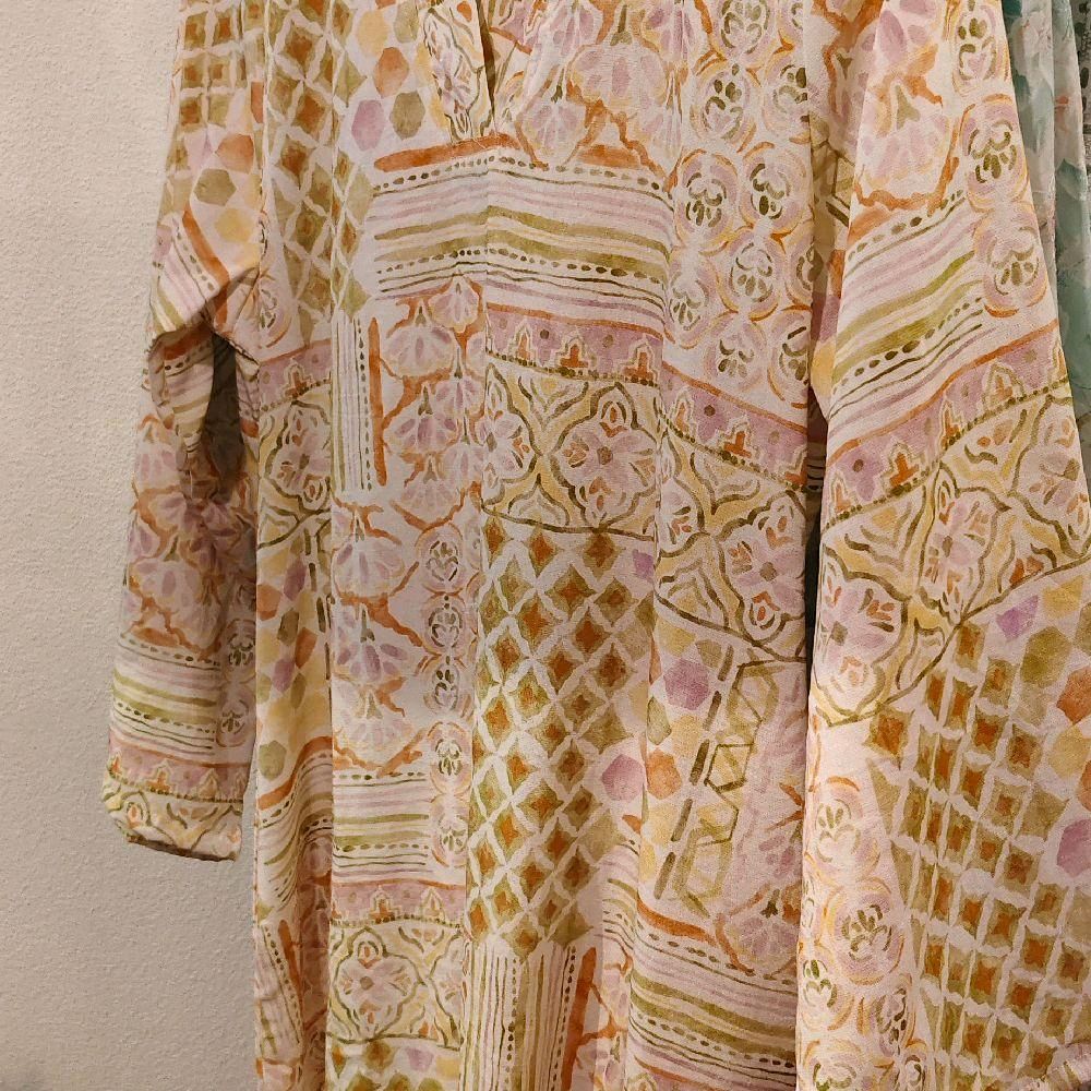 PATCHWORK Linen Dress - Mint