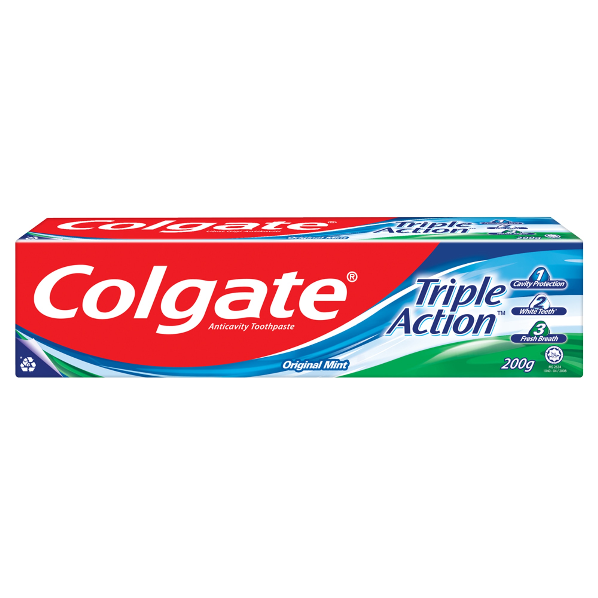 Colgate Triple Action Original Mint Toothpaste 200g