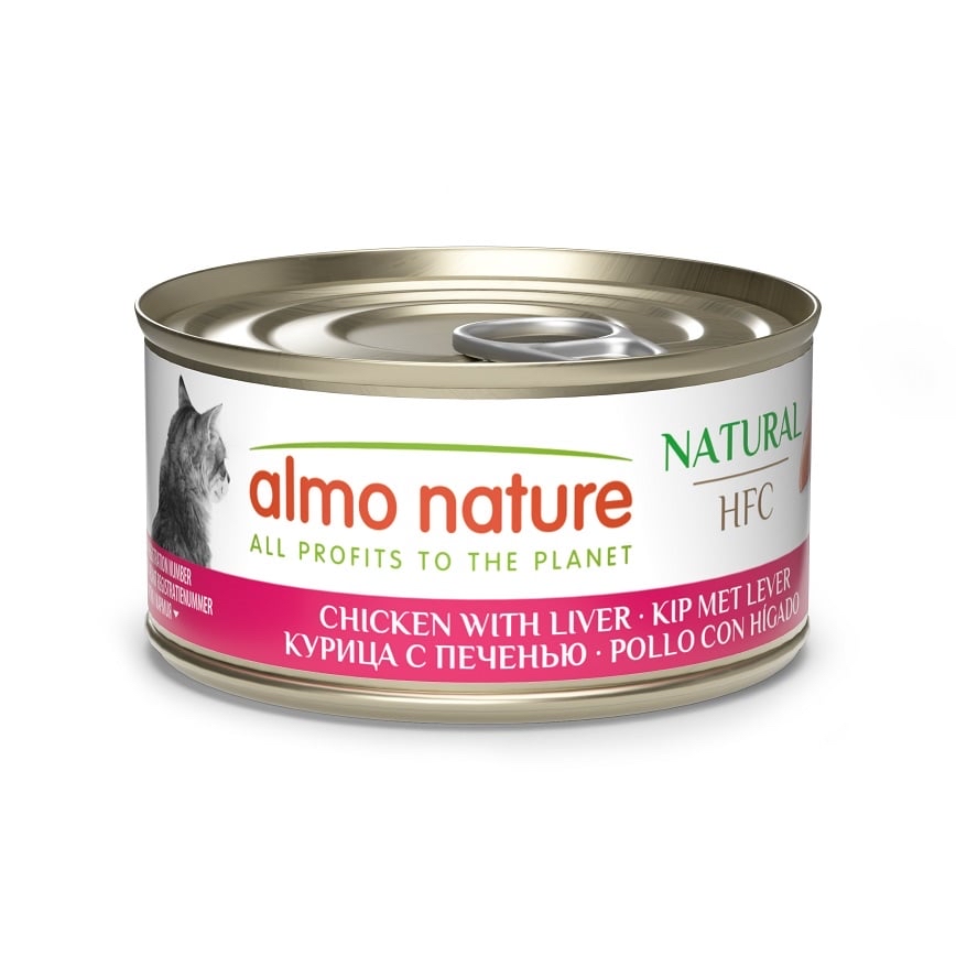 Almo Nature (HFC) 雞肉+雞肝 貓罐頭 70g
