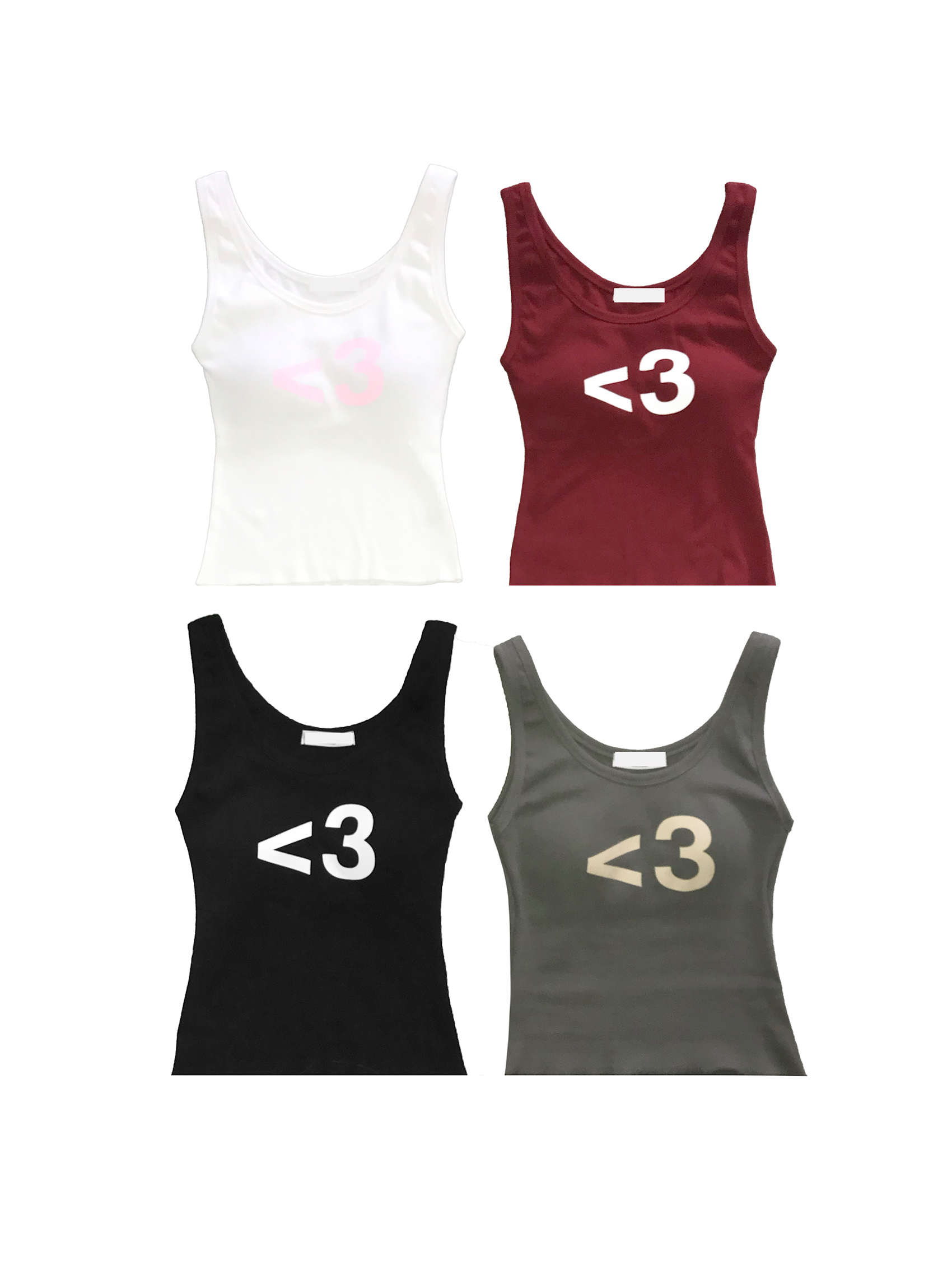 Downtown Girl Heart Print Tank