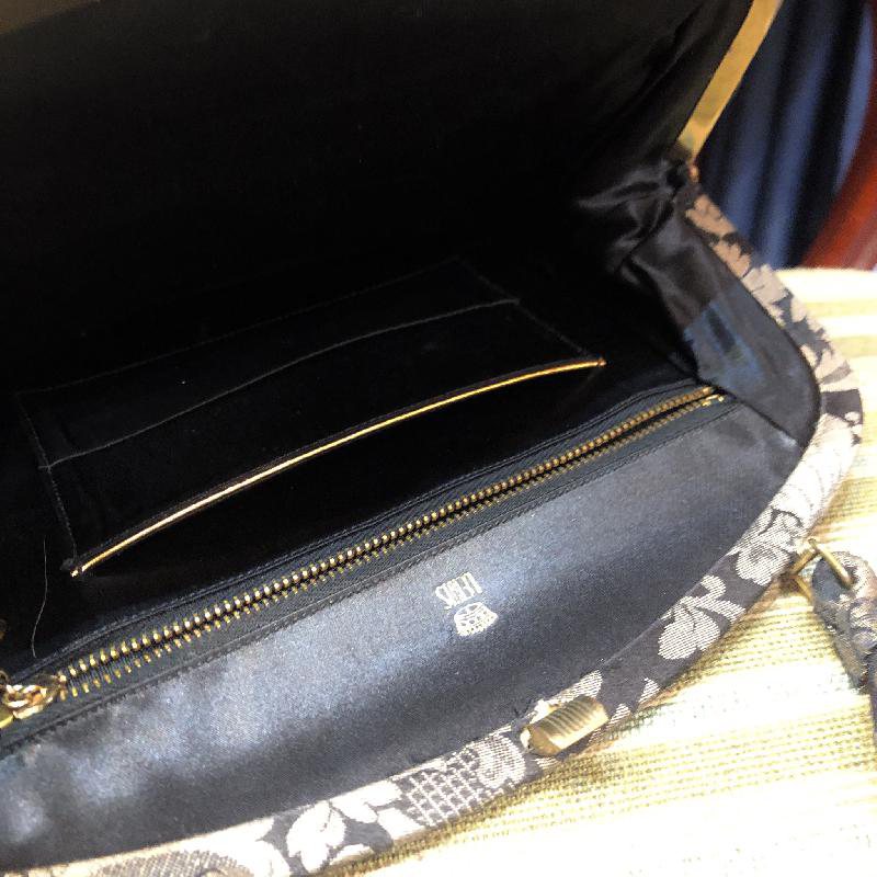 C.a. 1950s American Lewis Classic Pattern Jacquard Handbag(EA1668)