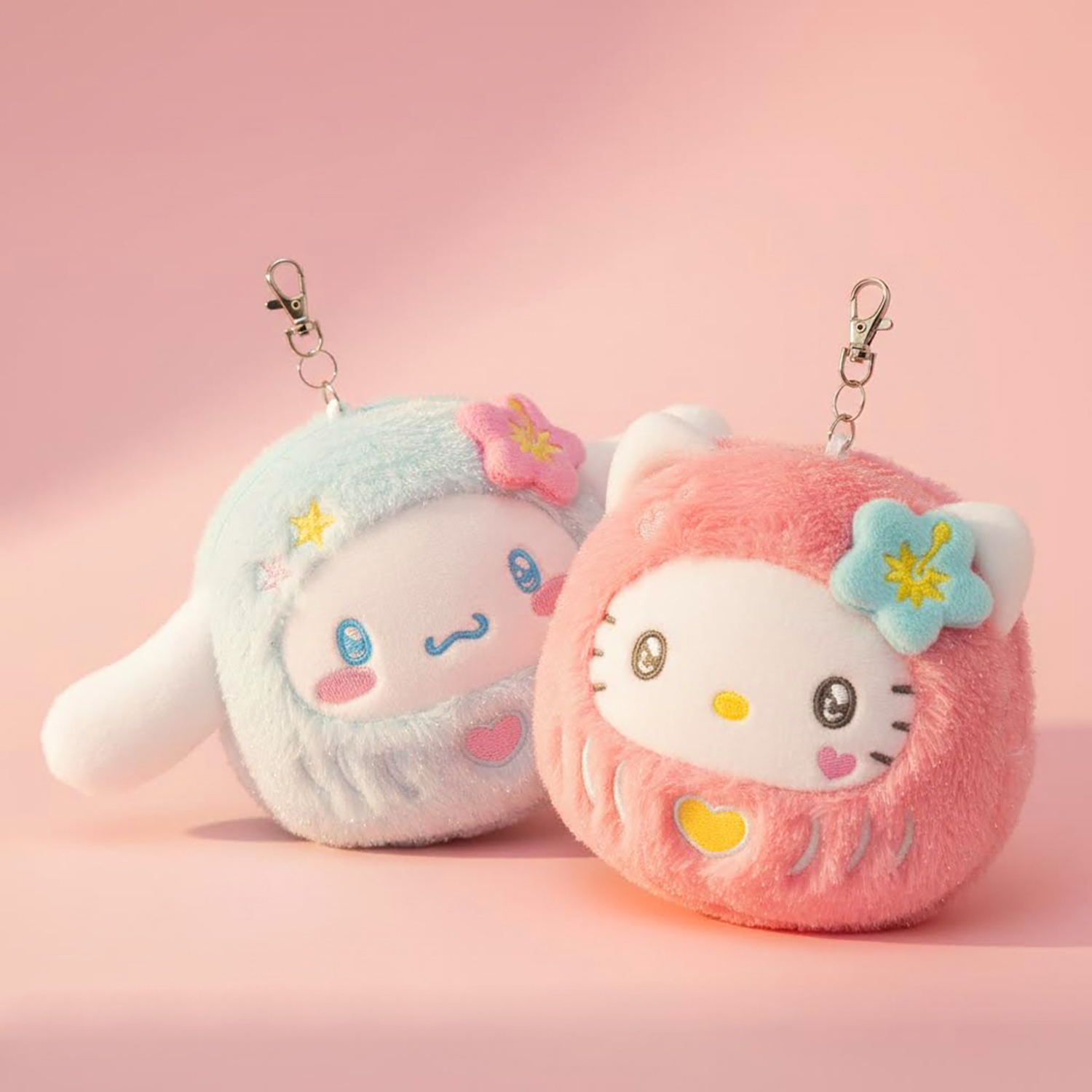 Sanrio - 達摩公仔掛飾 (淺藍色玉桂狗款)