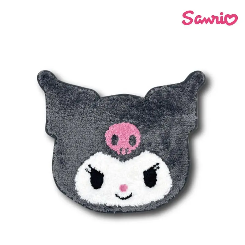 現貨🌸日本直送 |Sanrio Kuromi 造型止滑地墊 (絨毛大臉款)