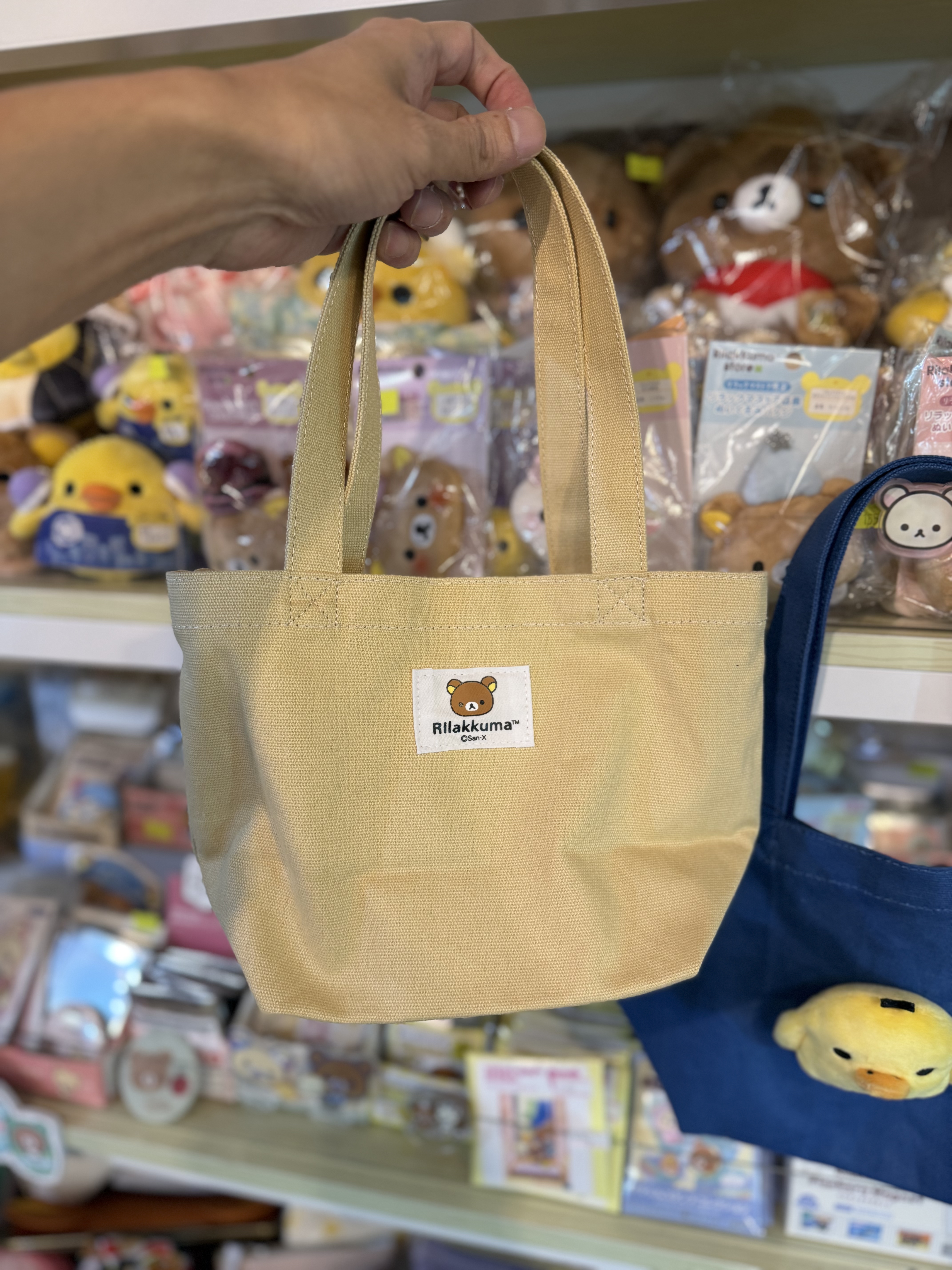 《現貨》全新日本專店限定 Rilakkuma立體頭仔手挽袋