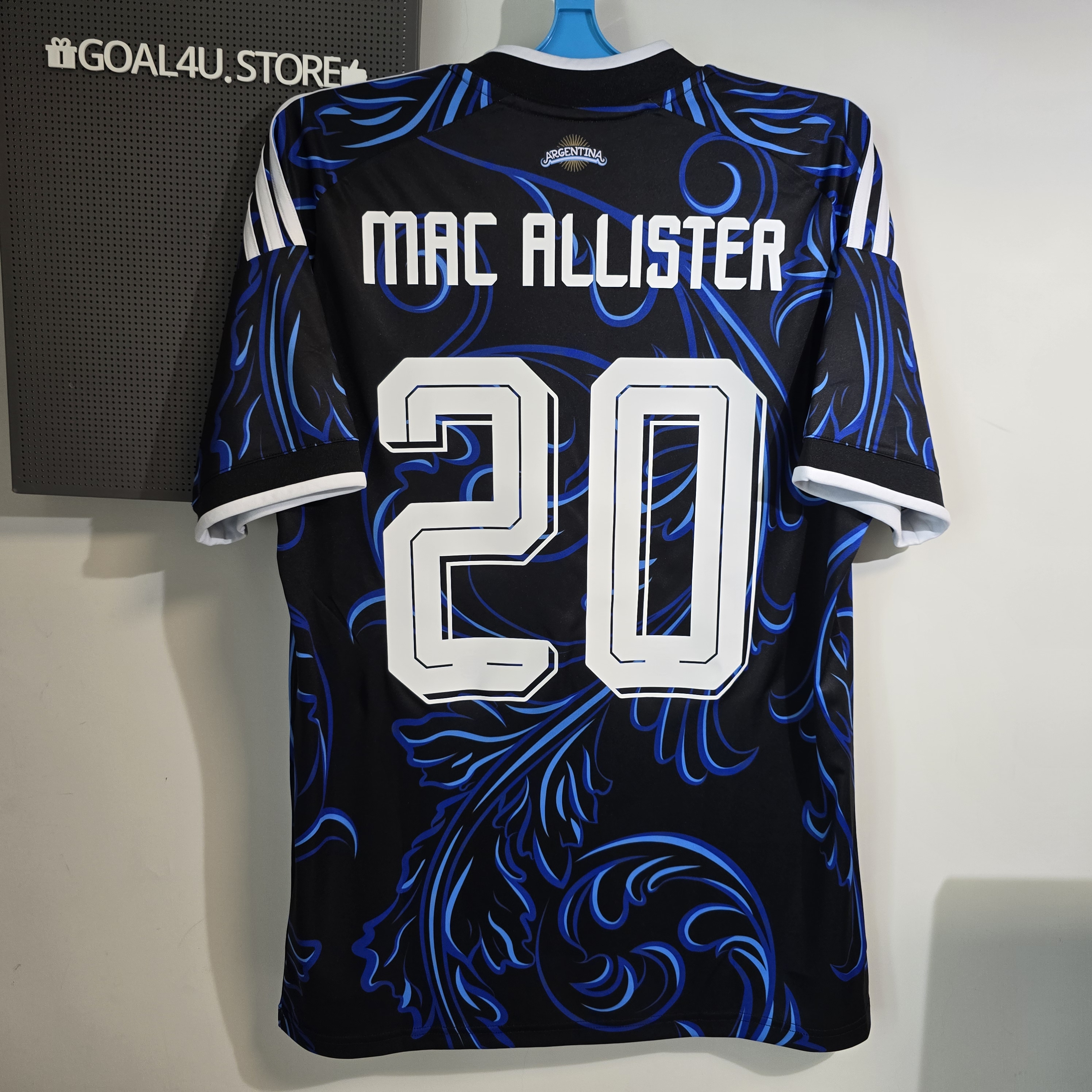 🌀藍色漩渦 Adidas Argentina 阿根廷 2026-27 作客球迷版球衣 (可加印字章) JM8395