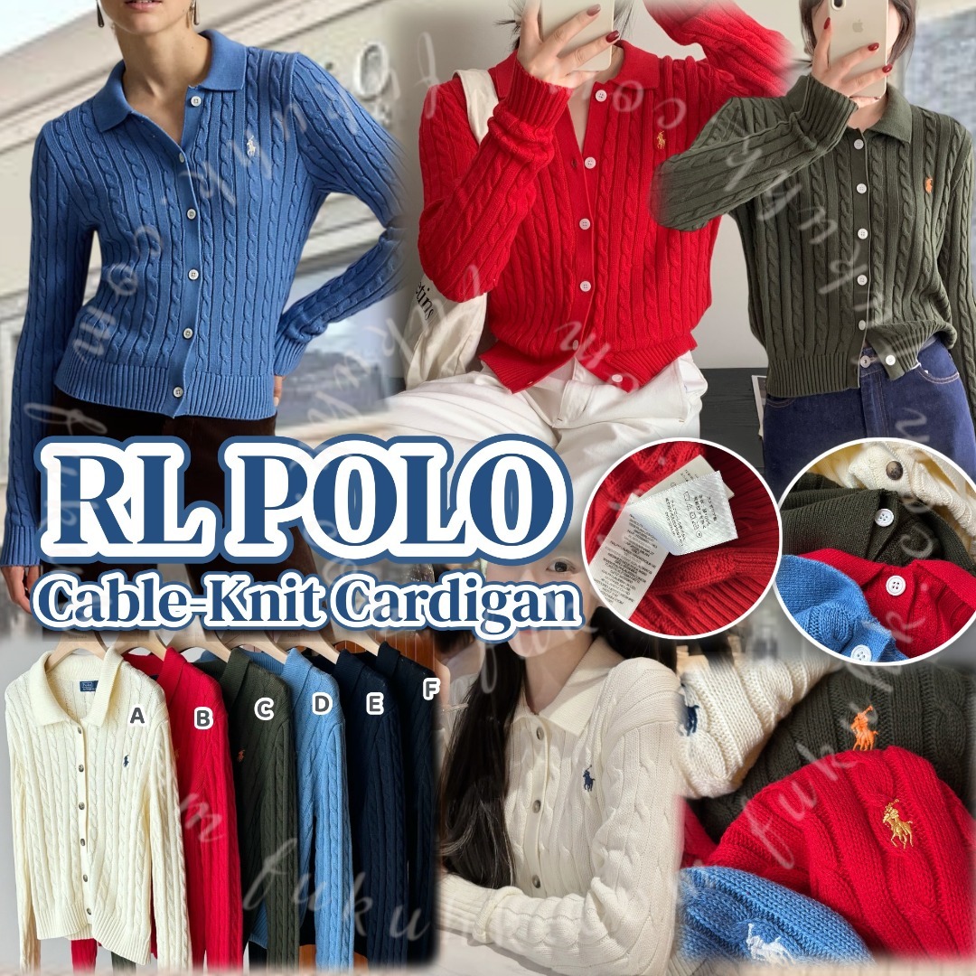 POLO RALPH LAUREN Cable-Knit Cardigan 麻花針織開襟冷衫