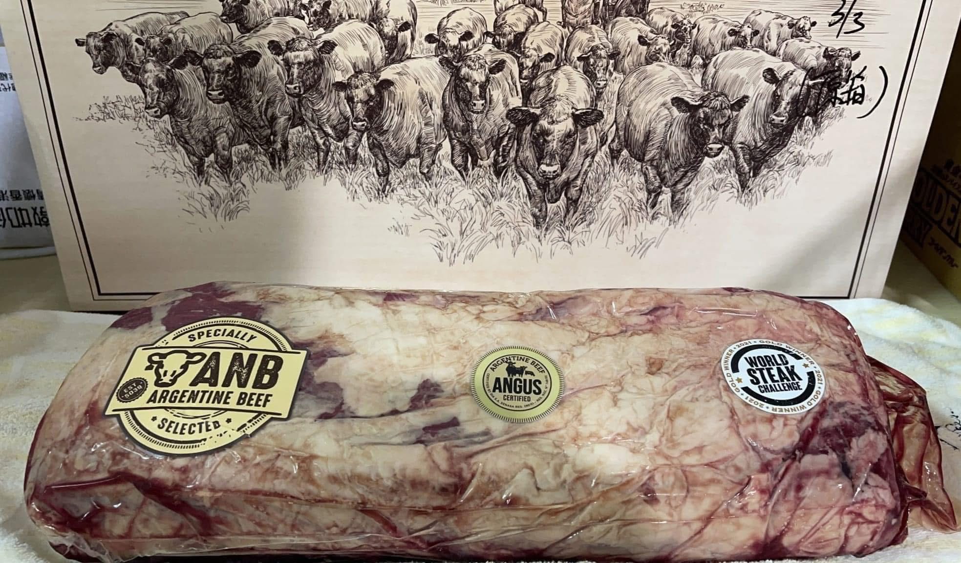 冰鮮阿根廷純天然無激素安格斯草飼牛肉眼（原條85折）