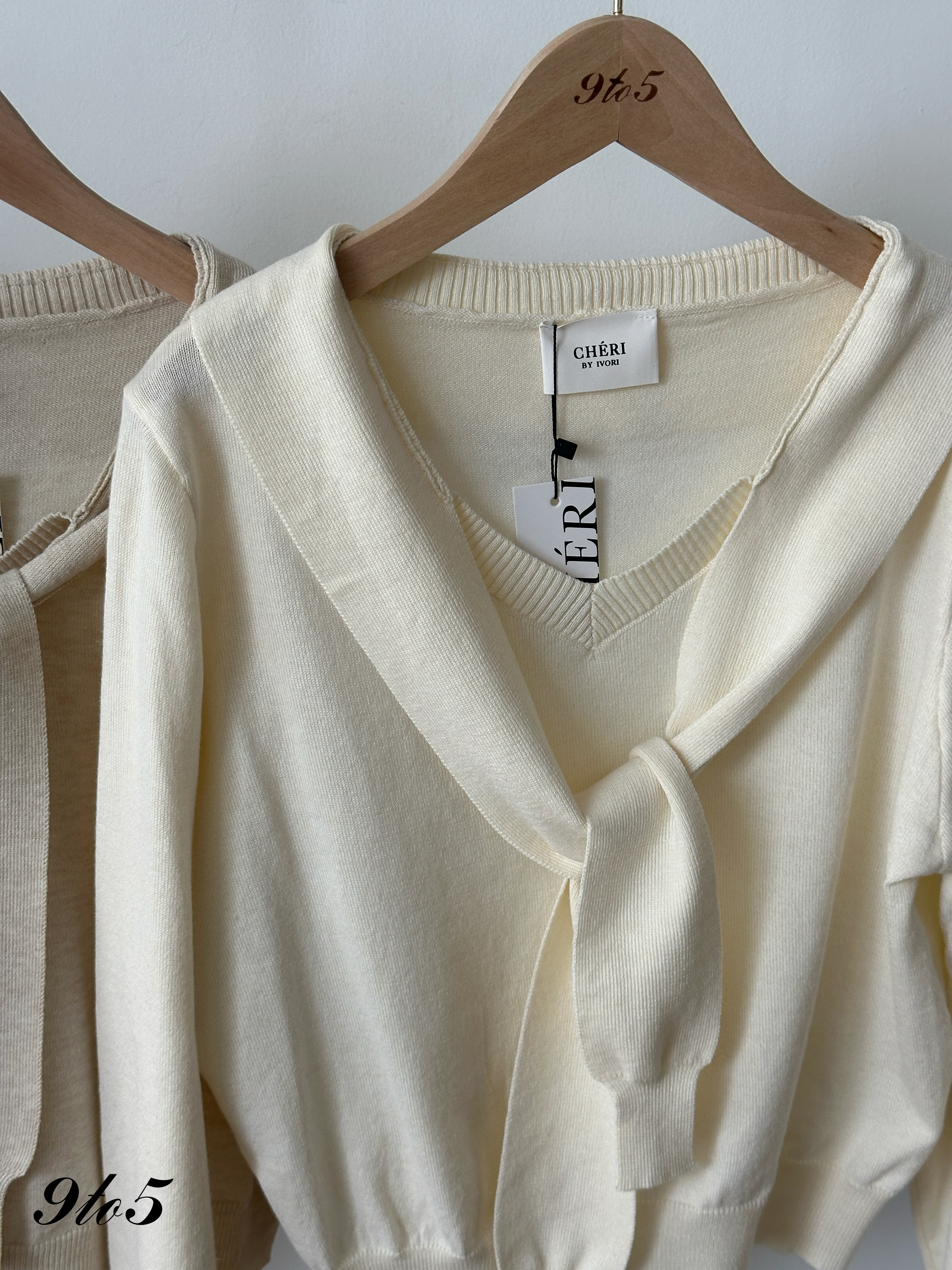 T4386 Long Sleeve Draped Knit Sweater - 3 Colors 