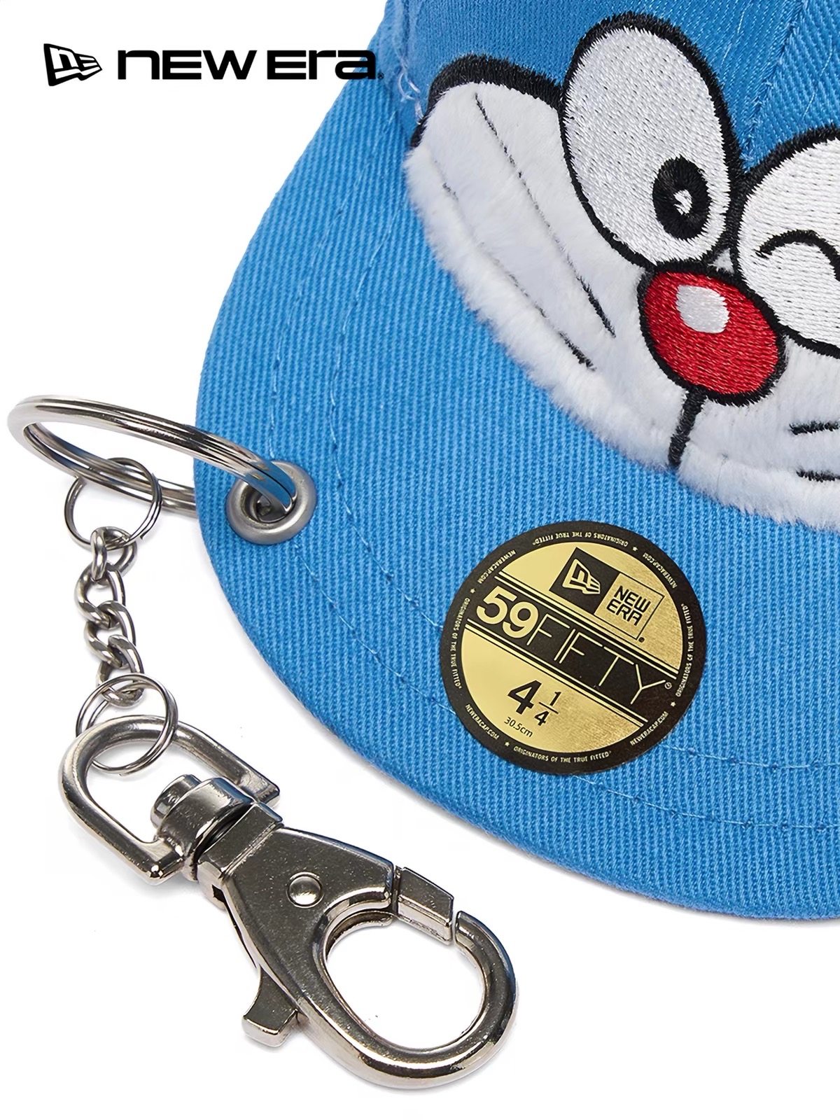 [訂購] 多啦A夢New Era Cap帽造型鎖匙扣 拉鏈袋｜Doraemon New Era