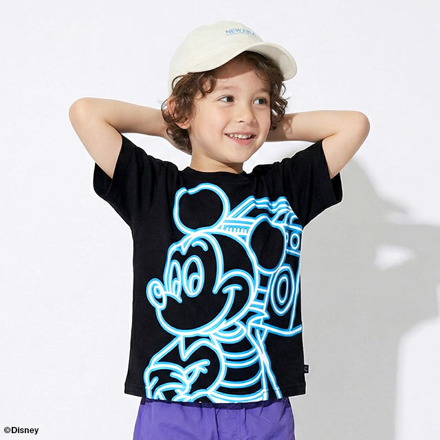 🆕【⭐訂購⭐】 🇯🇵日本直送 🌀#Disney ❣️ #親子裝❣️ 霓虹印花 蓄光 短袖 tee 🌀 [ELCA-0175] [260402]