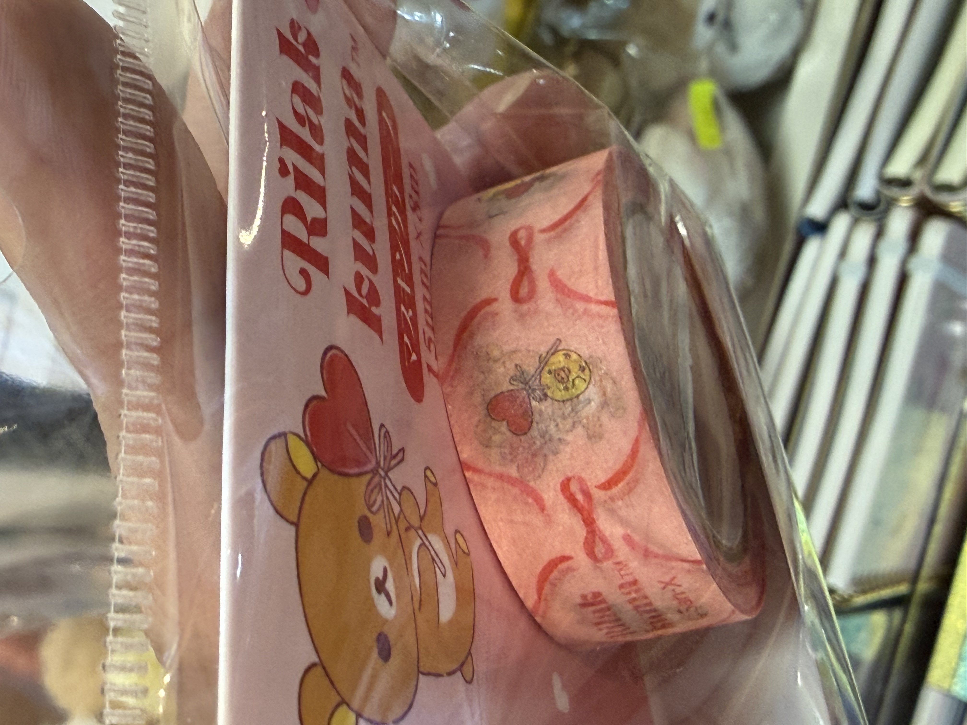 《現貨》全新日本專店限定 Rilakkuma情人節造型膠紙