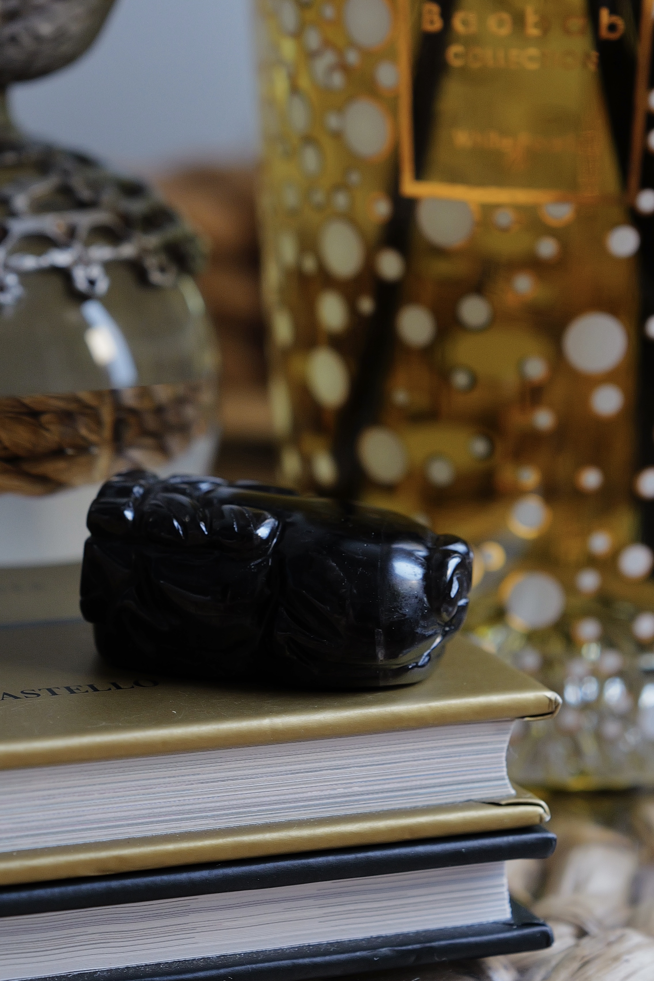  ༒4.6cm黑曜石金錢貔貅擺設༒ PU.1232H5JG5T-RA18*3TN