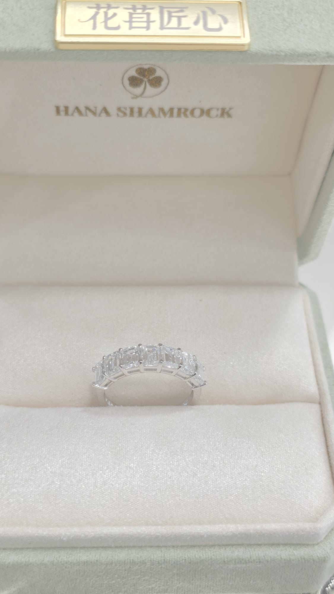 18K白培育鑽石戒指 D2.44ct/7 W2.6g S14#