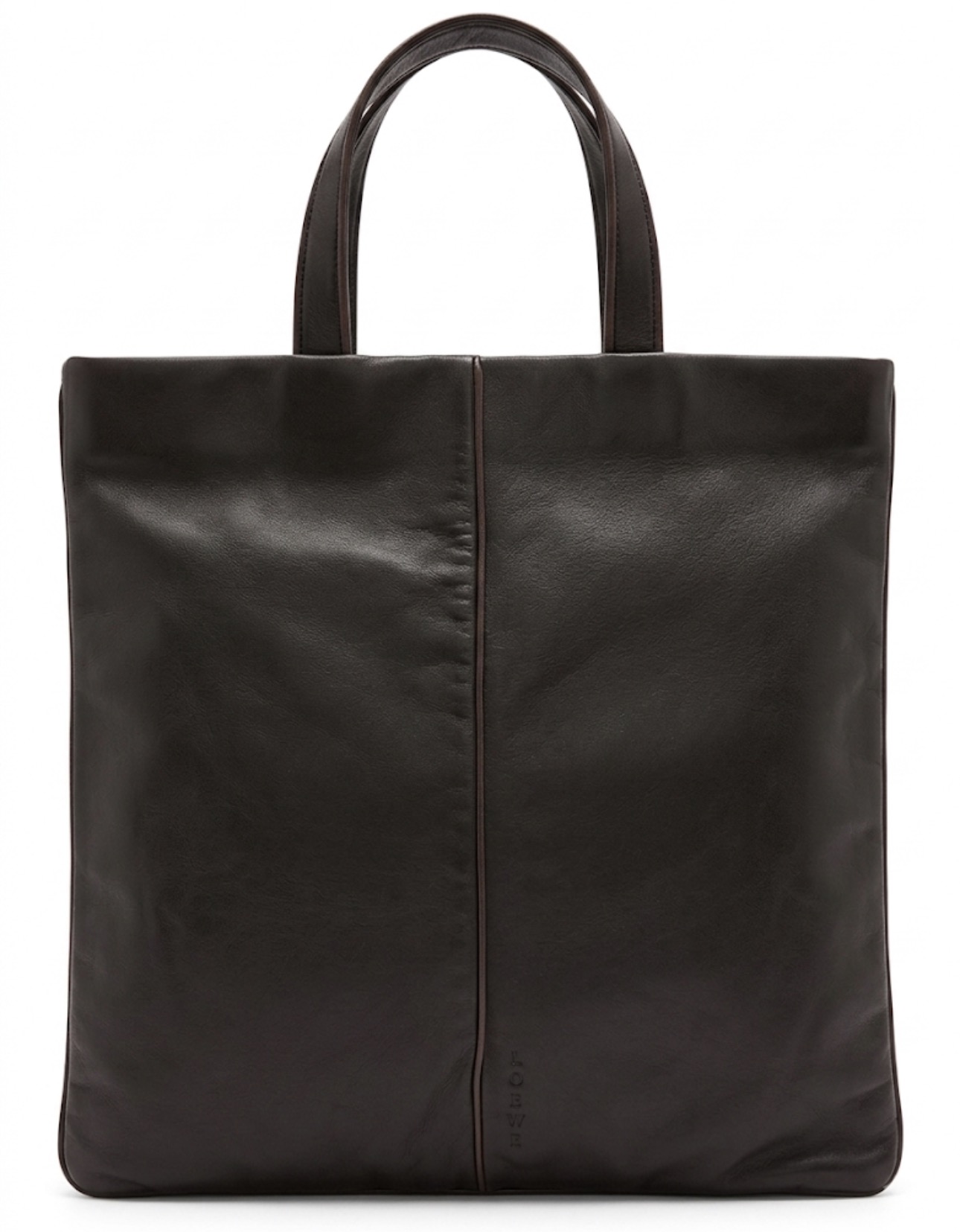 Loewe Black Leather Tote Bag