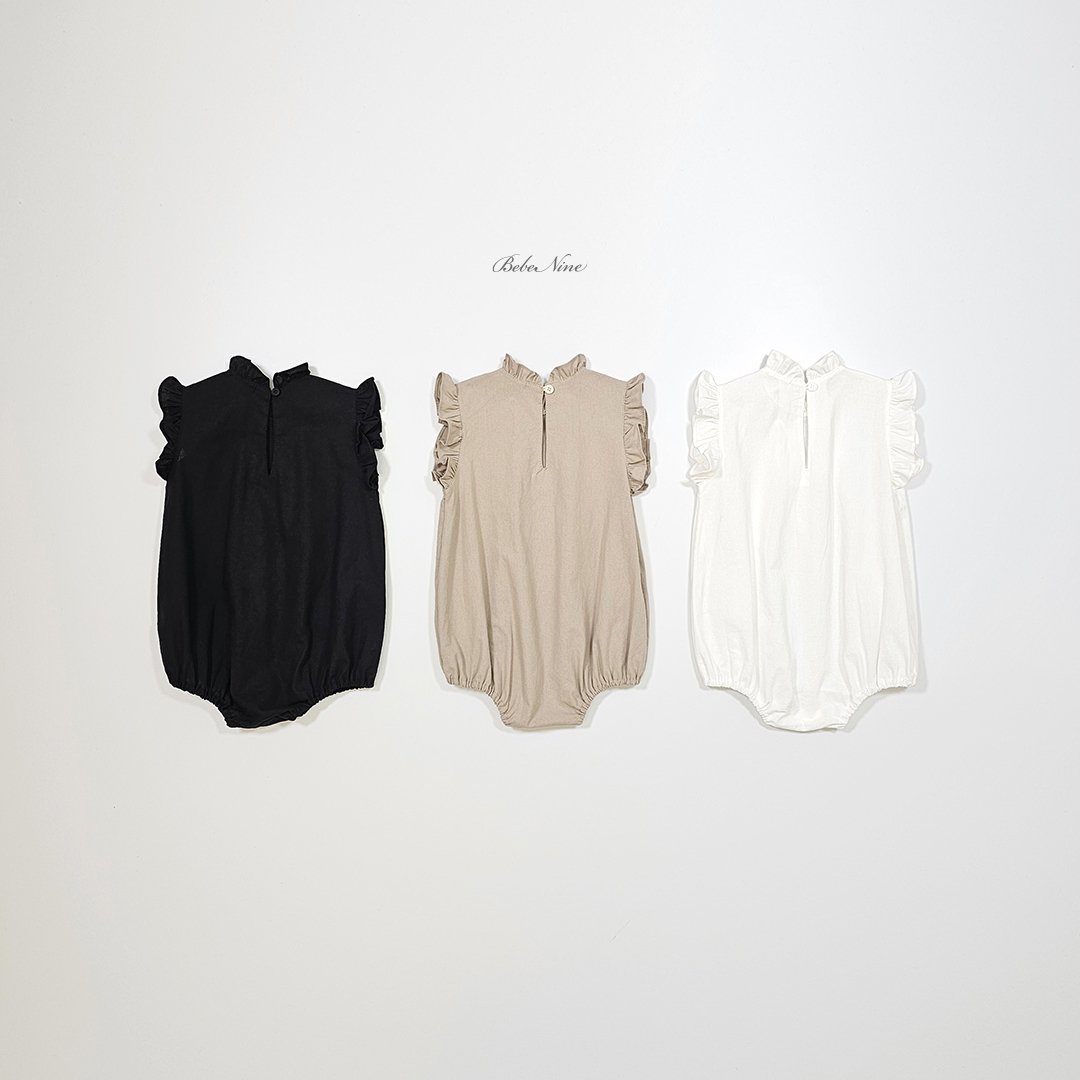 ☀️預訂 韓國直送☀️🇰🇷Bebenine三色摺皺荷葉邊背心包屁衣