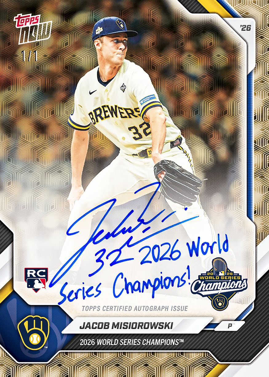 Milwaukee Brewers - 2026 World Series Champions MLB Topps NOW® 15-Card Team Set【團購】