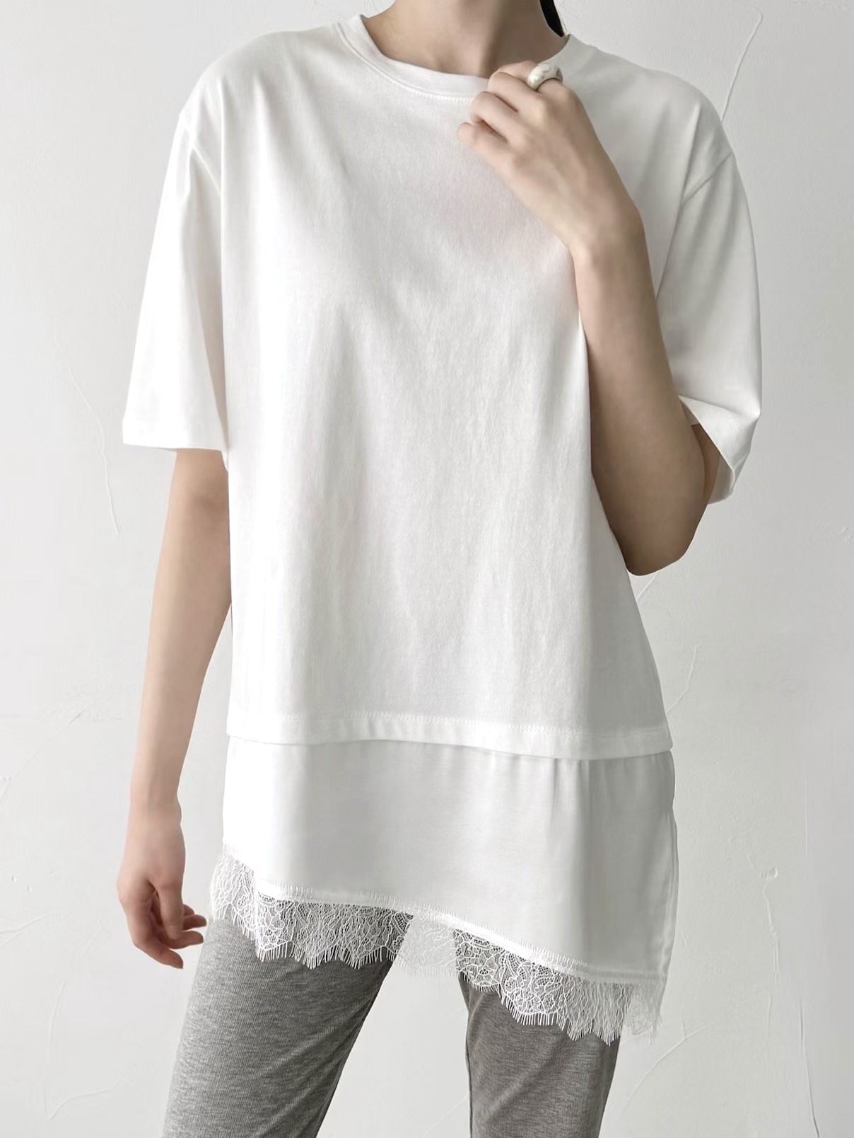 221150lace腳Tee