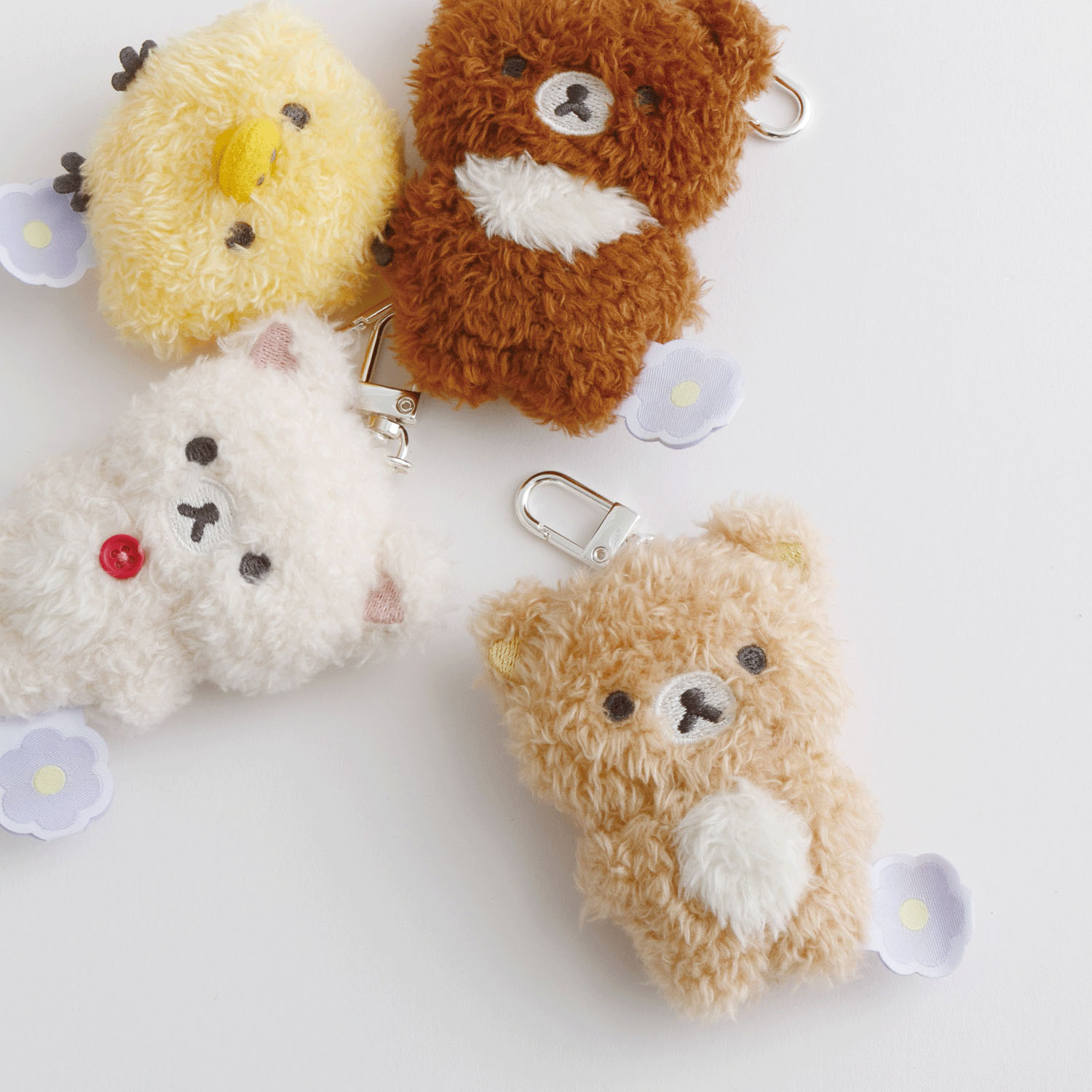 鬆弛熊 - 花朵系列公仔掛飾 (拉拉熊款)