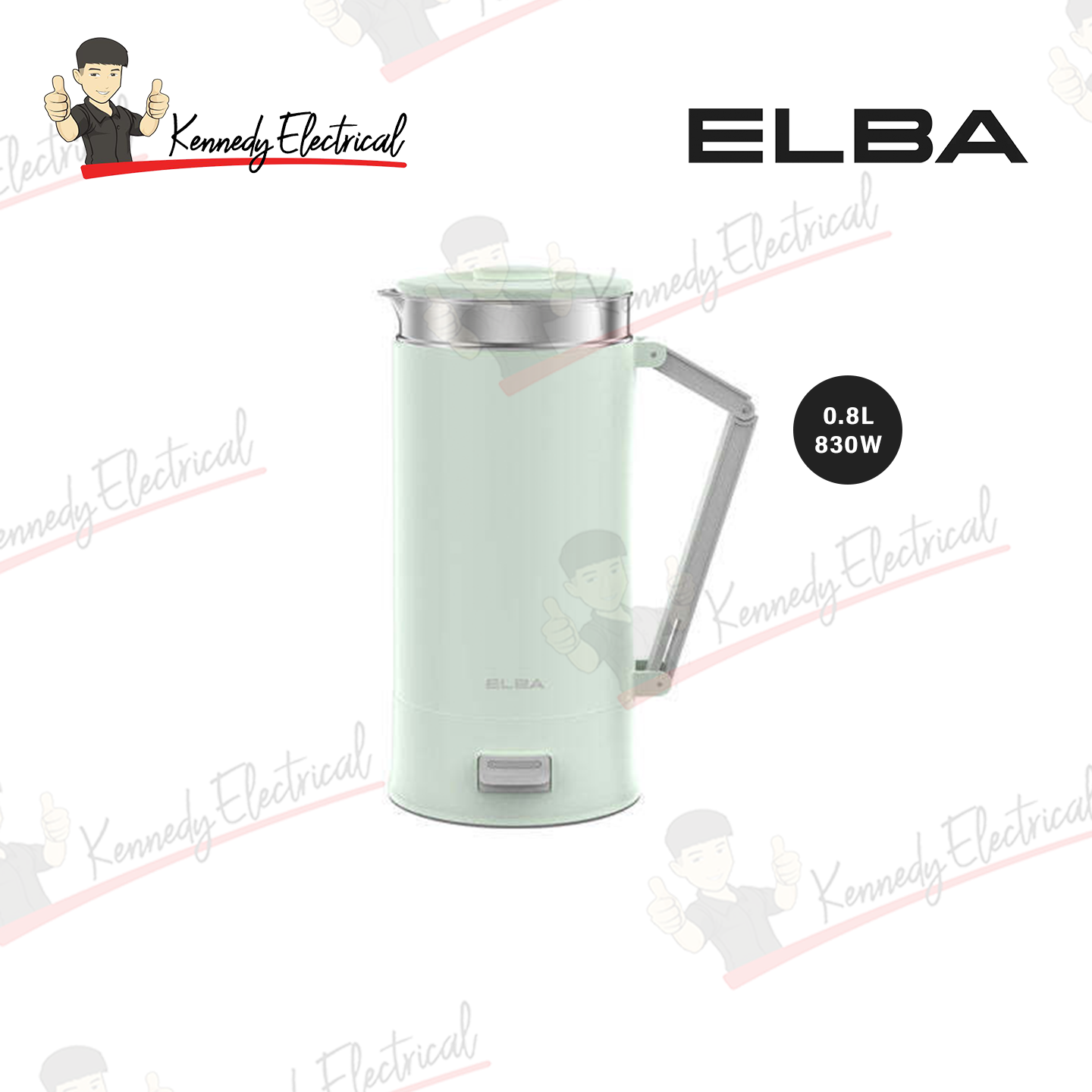 Elba 0.8L Dry Boil Protection Travel Kettle (Beige) EJK-R0881SS(BG)