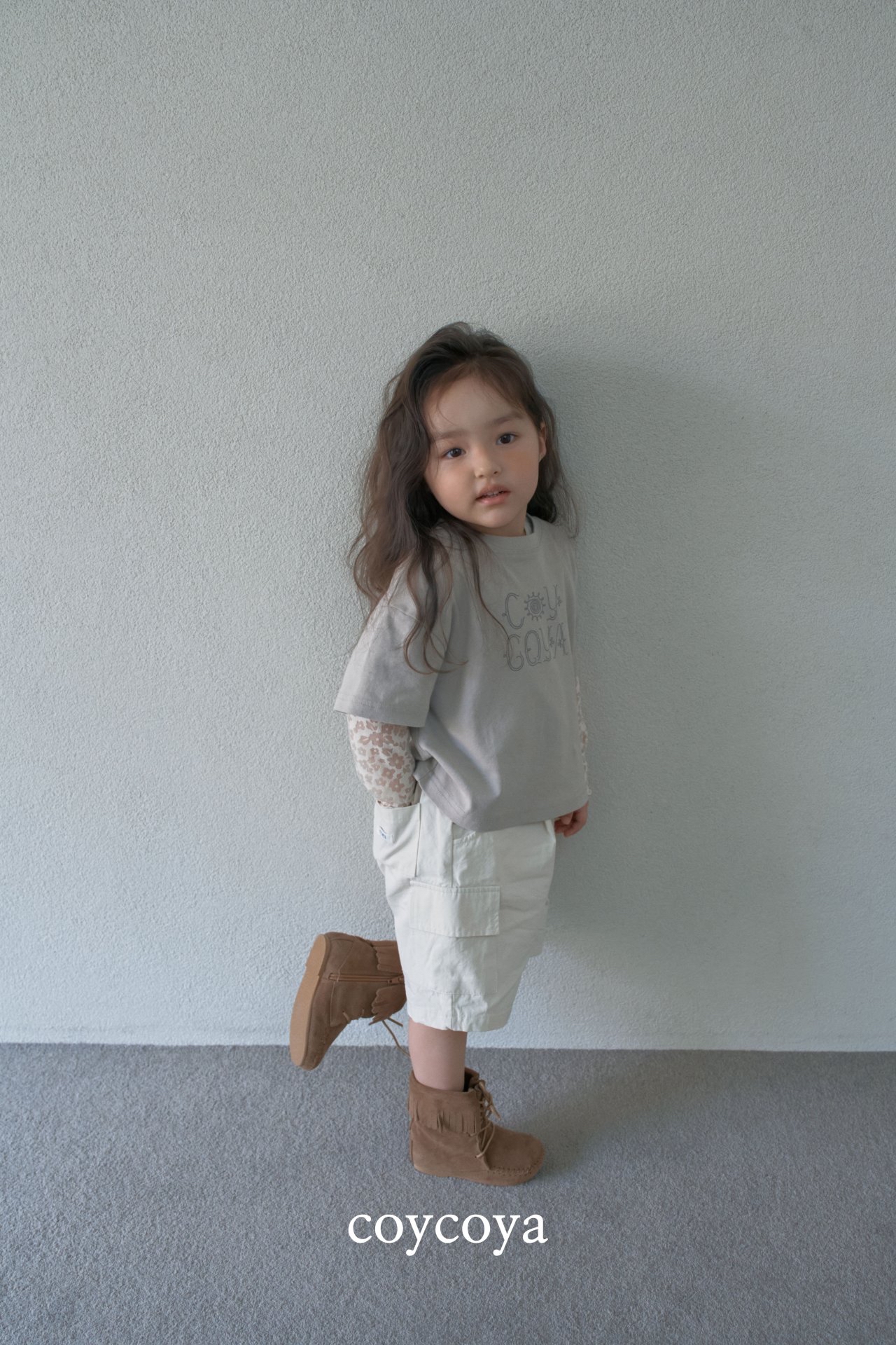 🌸預訂 韓國直送🌸🇰🇷COYCOYA兩色標籤復古寬鬆中長工裝褲