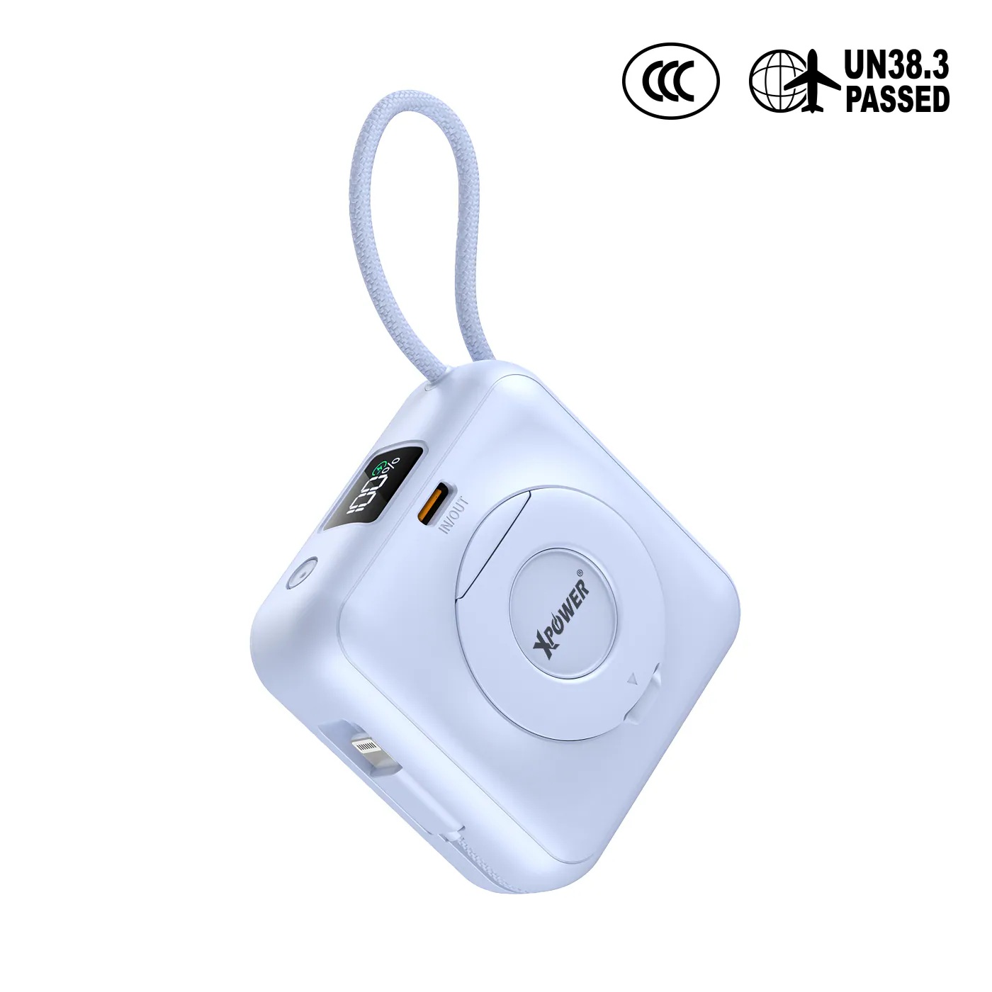 (3C認證)XPower MINI CORE S1052 Type-c 數顯 10000mAh PD+PPS 磁吸移動電源