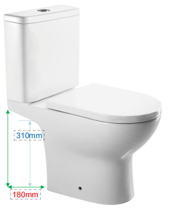 BELLINI MJ-2828SV RIMLESS 旋風式沖水 自由咀分體座廁 635 x 375 x H 820mm 送英國風琴喉包送貨上樓