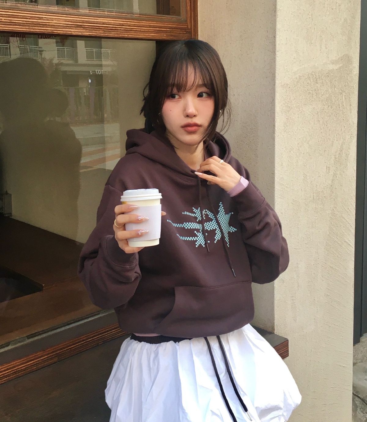 🇰🇷訂購｜niceghostclub 26SS｜MOSAIC 3STAR CROP HOODIE 3色 