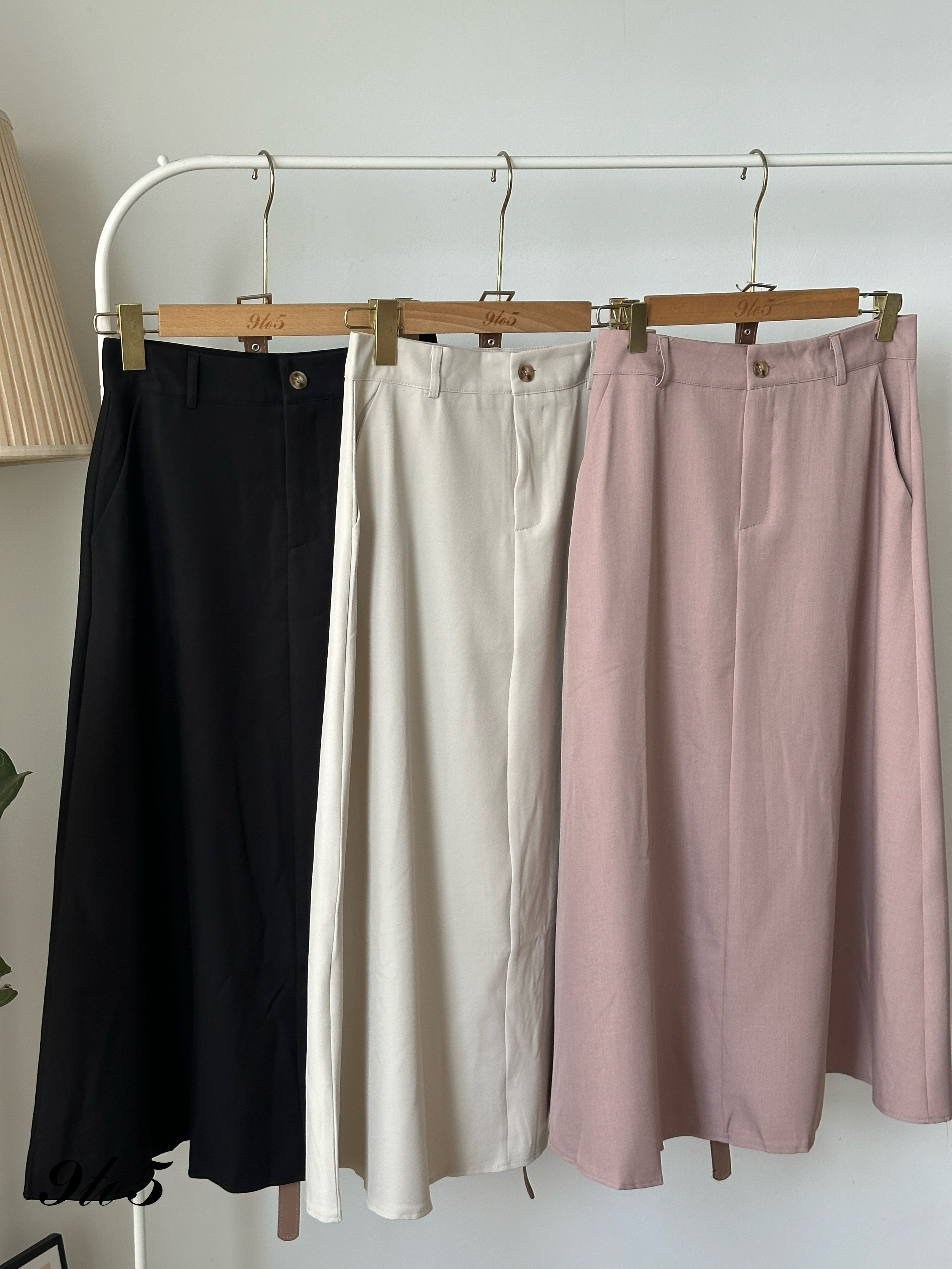 S1837 A Line Long Skirt - 3 Colors 