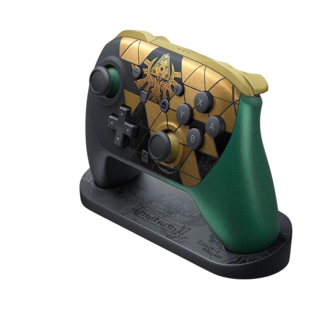 Nintendo Switch 2 Pro 控制器 薩爾達傳說 40週年紀念版（附展示台）｜限定收藏版・無線手掣・Hall Effect 搖桿・Zelda Collector Edition｜香港行貨