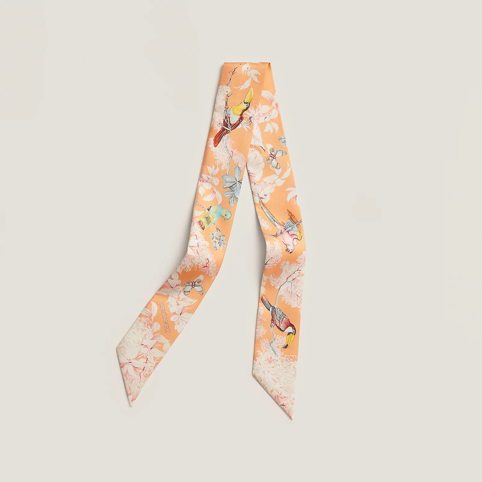 Hermès 全新🆕 100%絲 Equateur 圖案 Twilly