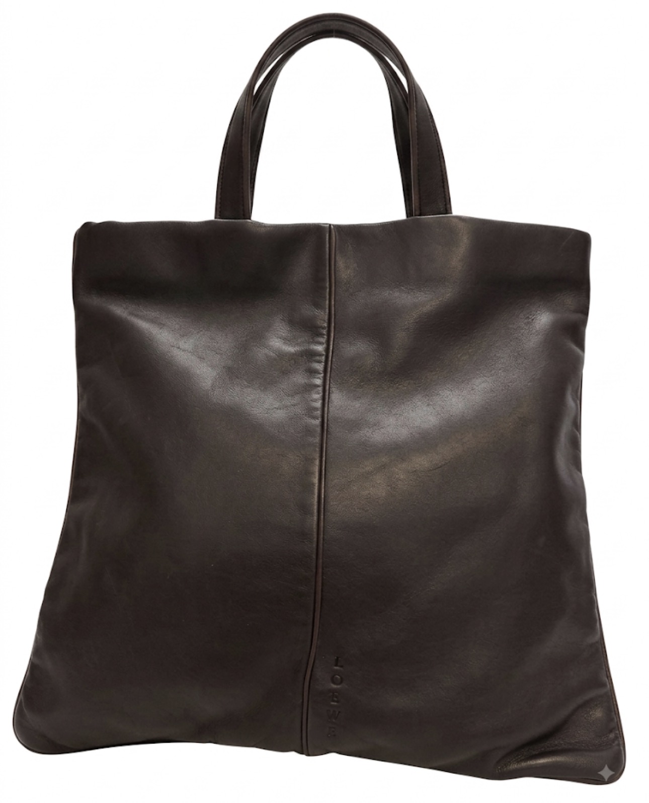 Loewe Black Leather Tote Bag