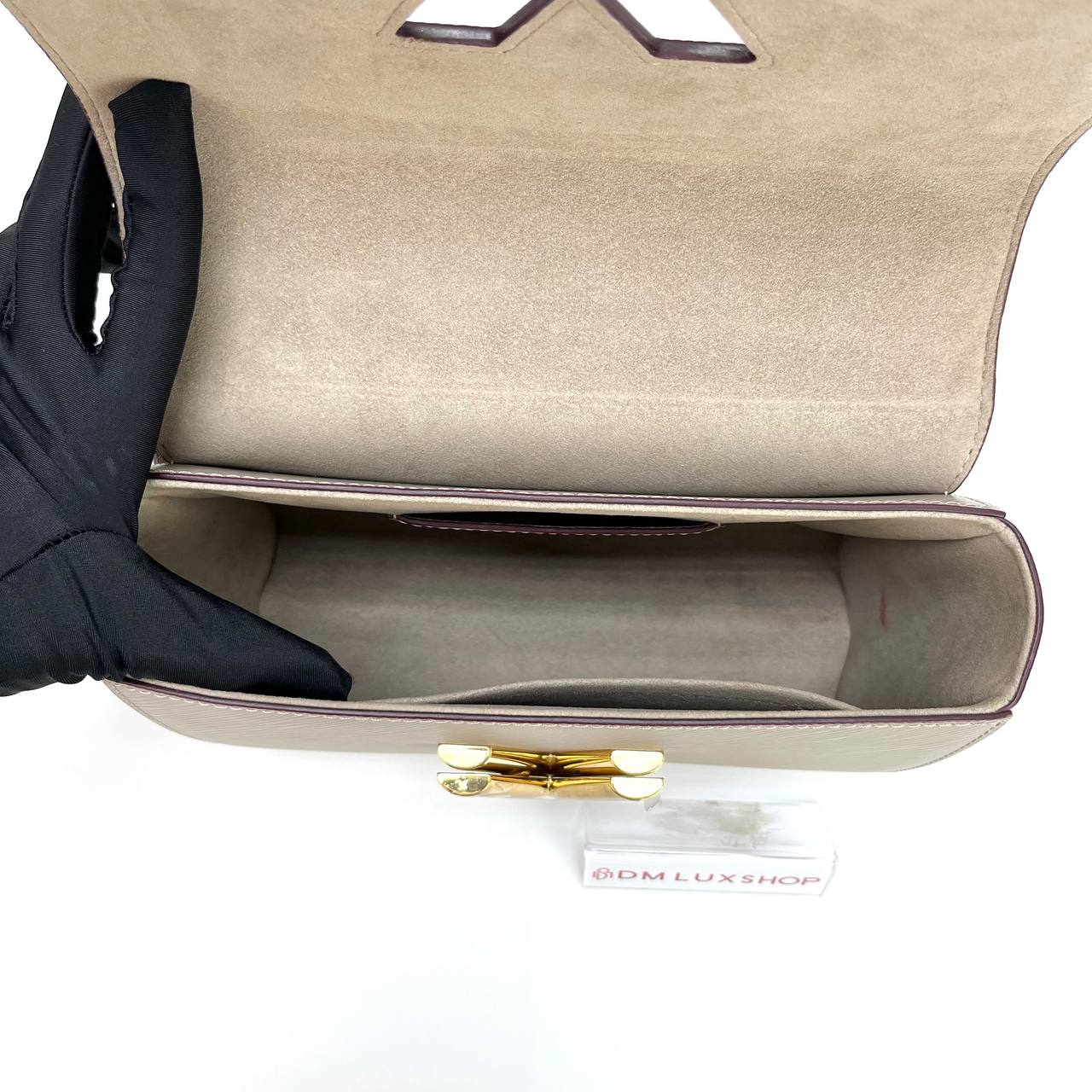 LV Grey Epi Twist MM GHW