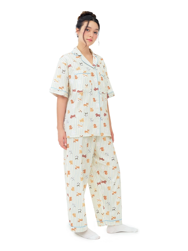 Slip to Sleep - Cream Pup Set