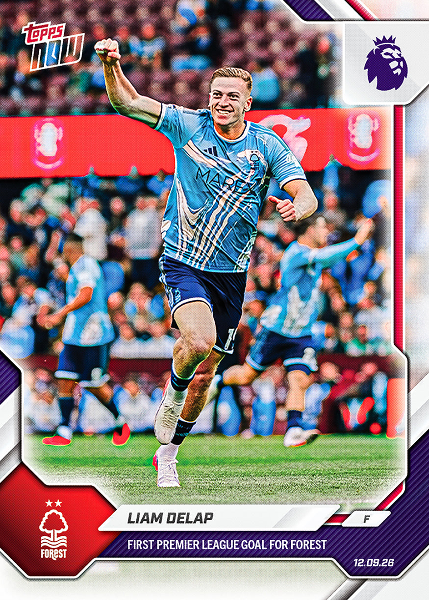 Liam Delap - 2026-27 Premier League Topps NOW® #Card 25【團購】