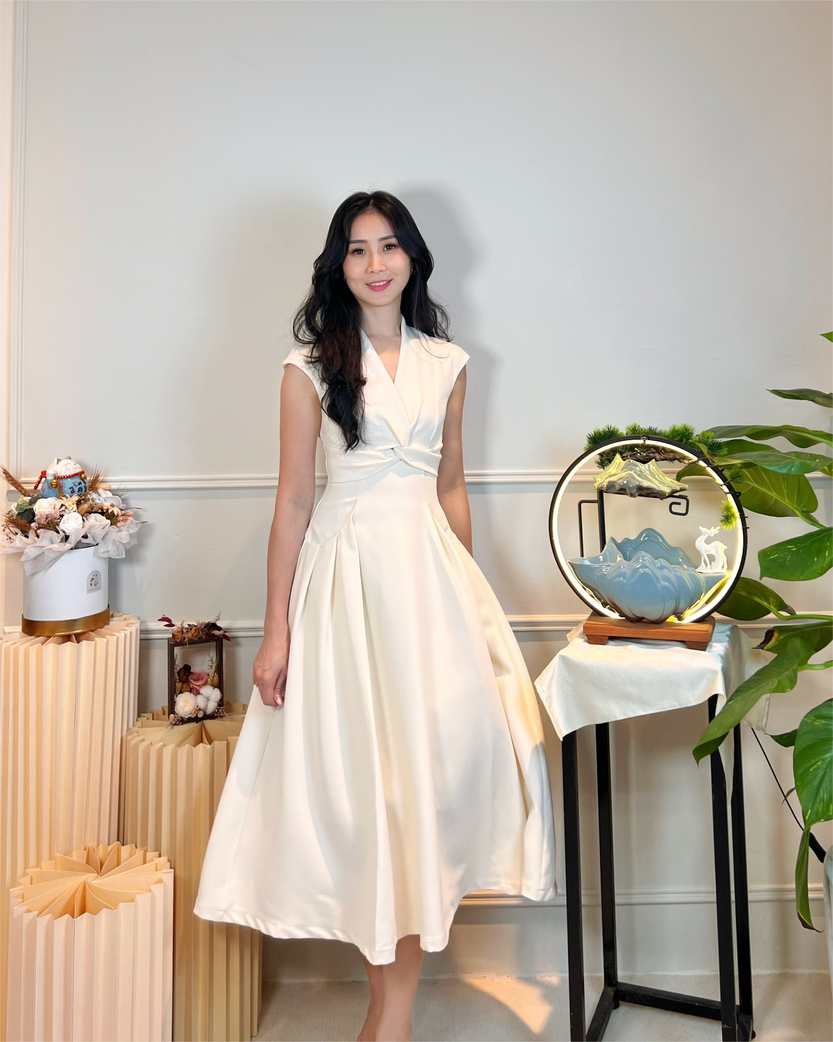 5092 Elena Grace Midi Dress