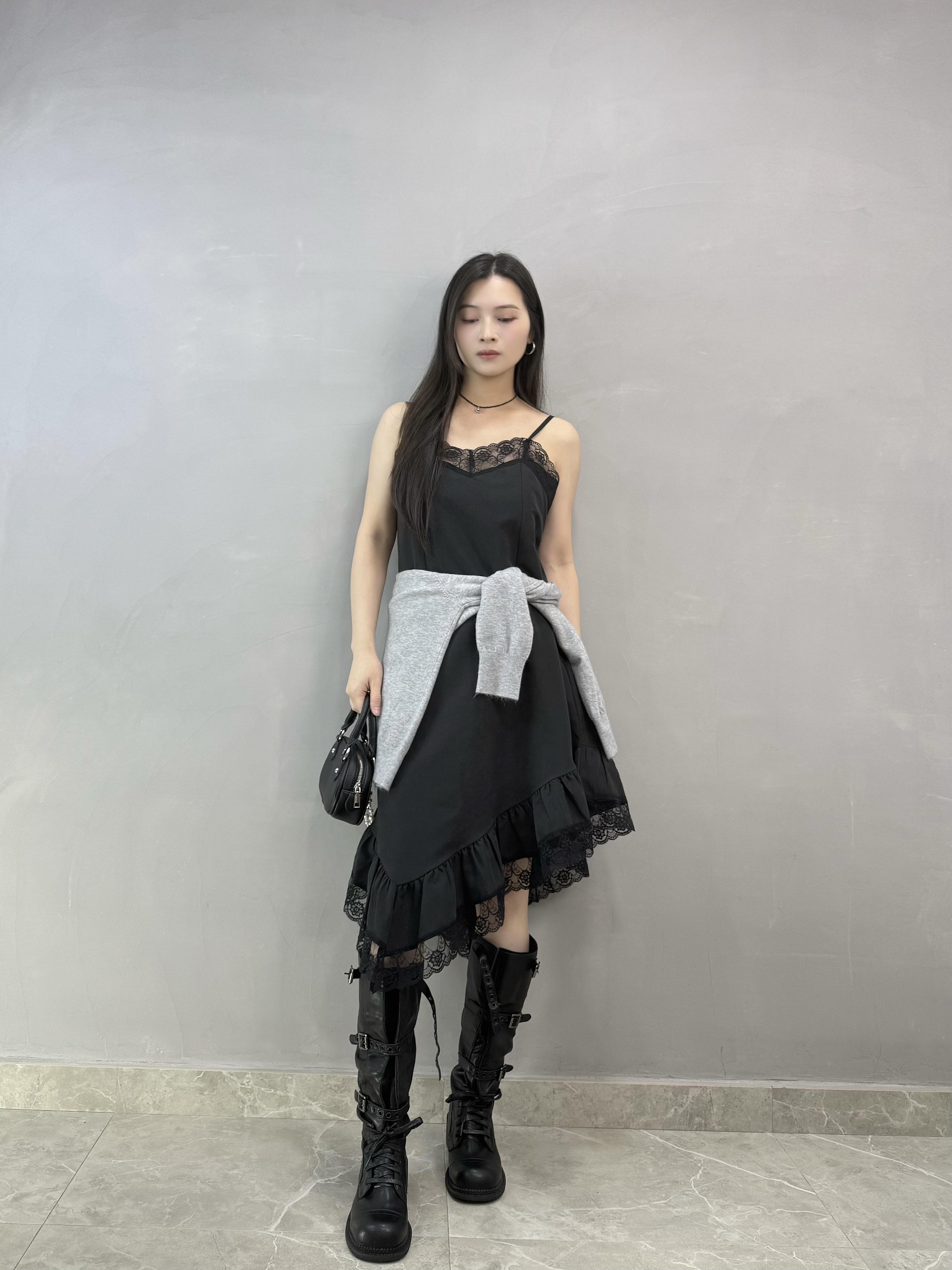 I20 吊帶斜cut lace Ops