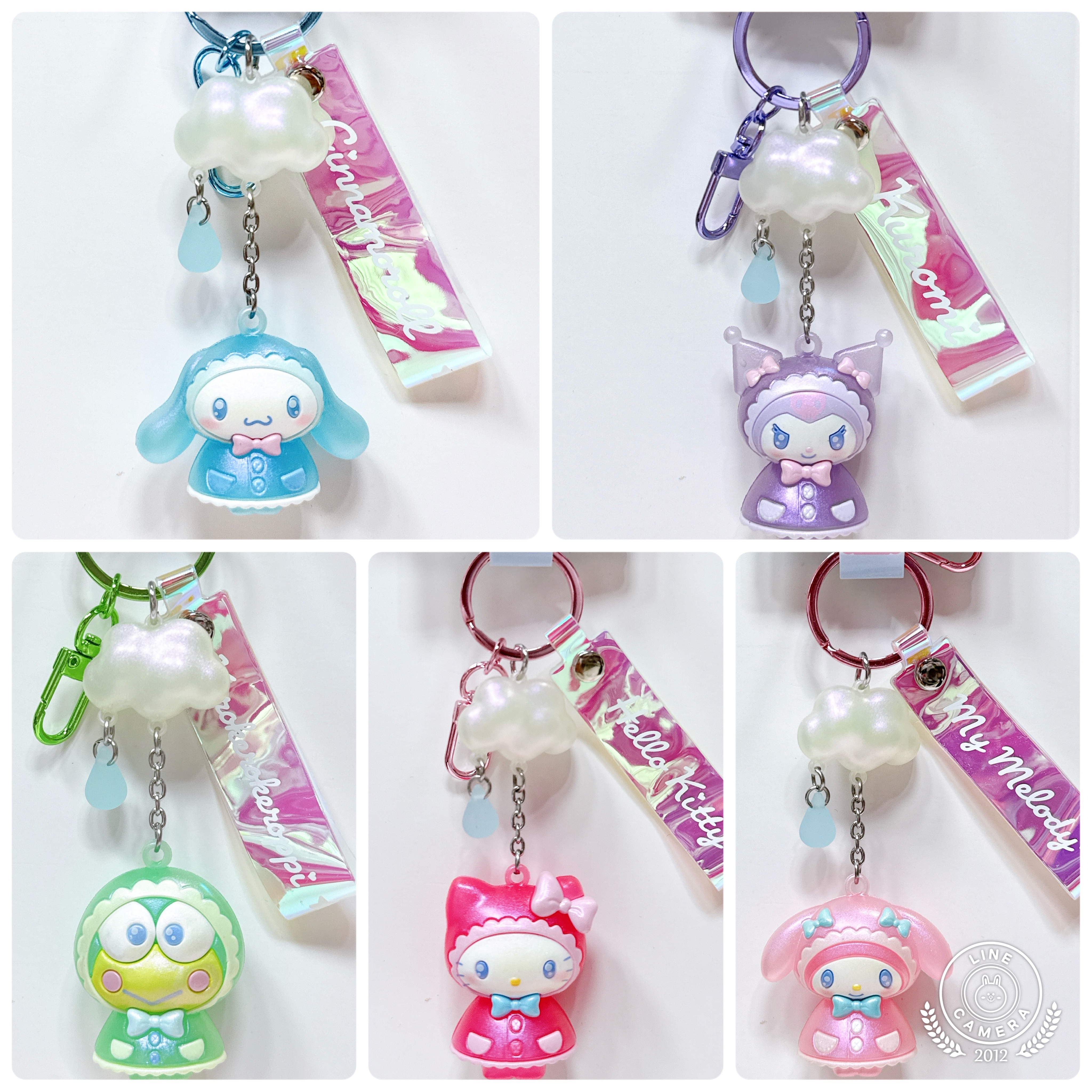 日本版Sanrio 雨衣系列公仔掛飾/鎖匙扣