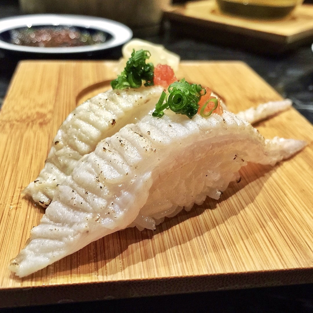 左口魚裙邊刺身90g（20片）